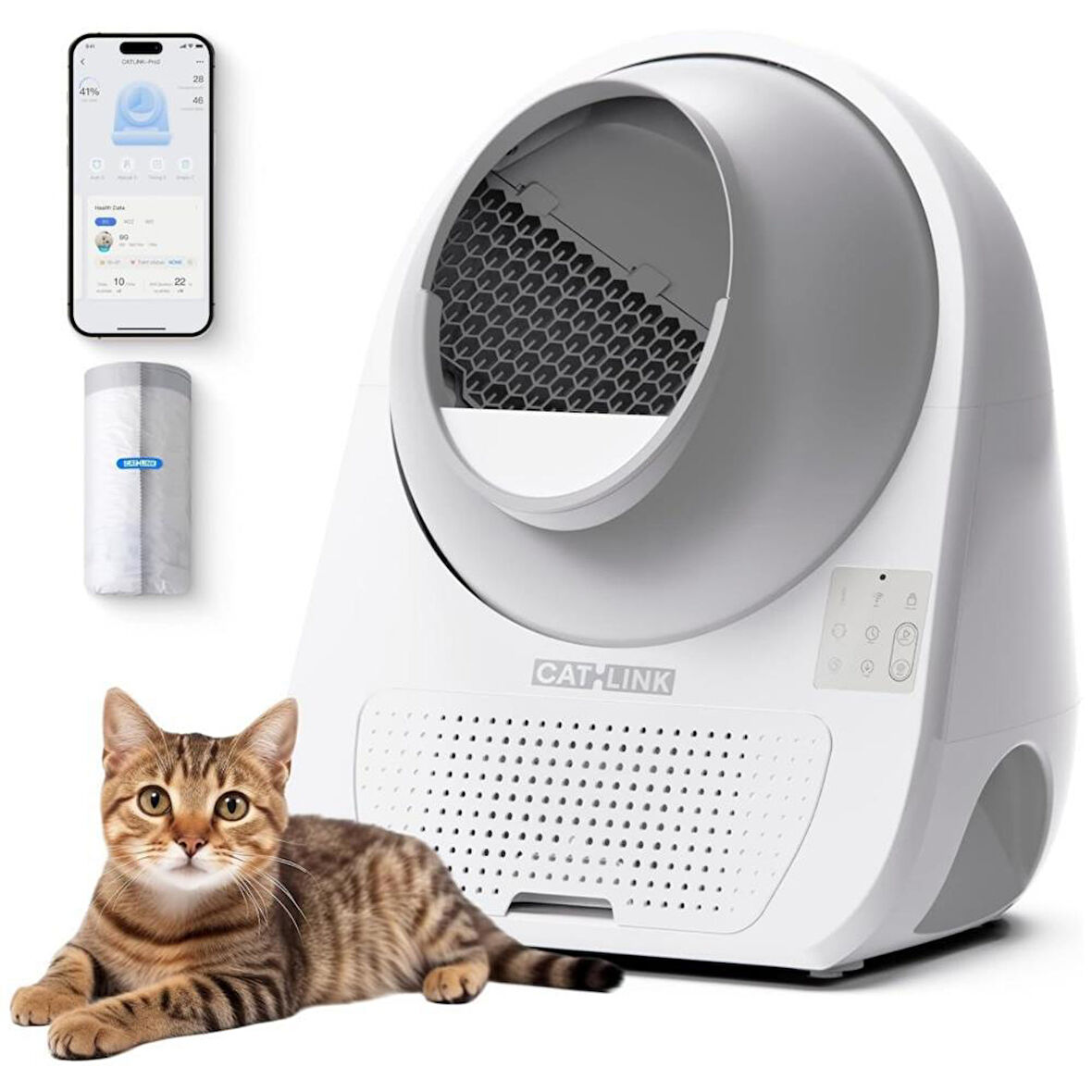 Catlink Scooper Yapay Zeka Destekli Otomatik Akıllı Kedi Tuvaleti