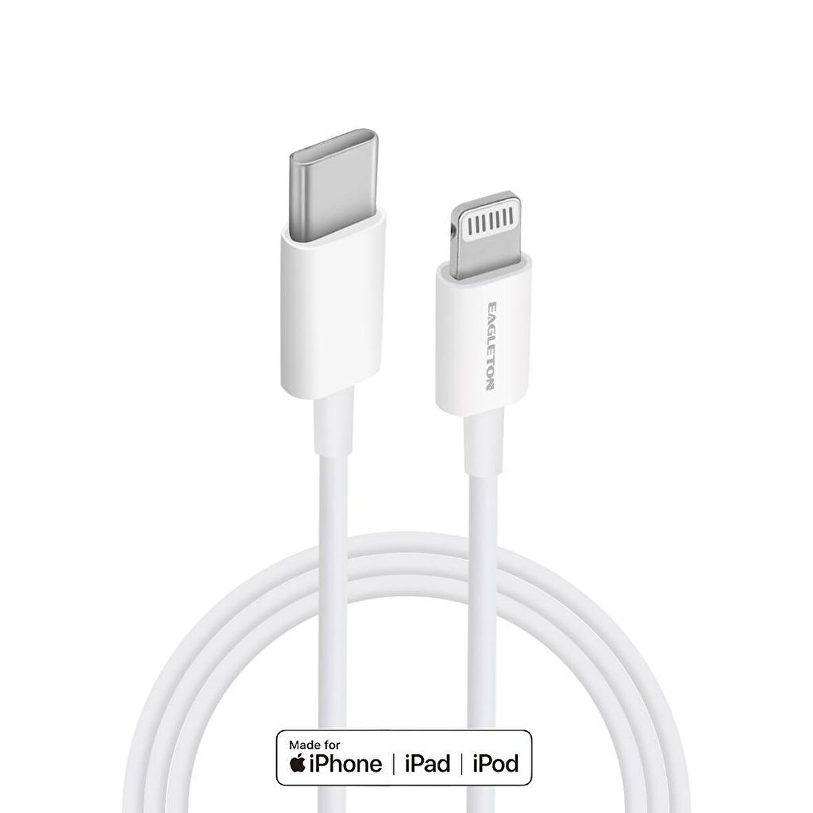 Eagleton Apple USB-C MFİ Lisanlı 18W Hızlı Şarj ve Data Kablosu 120cm