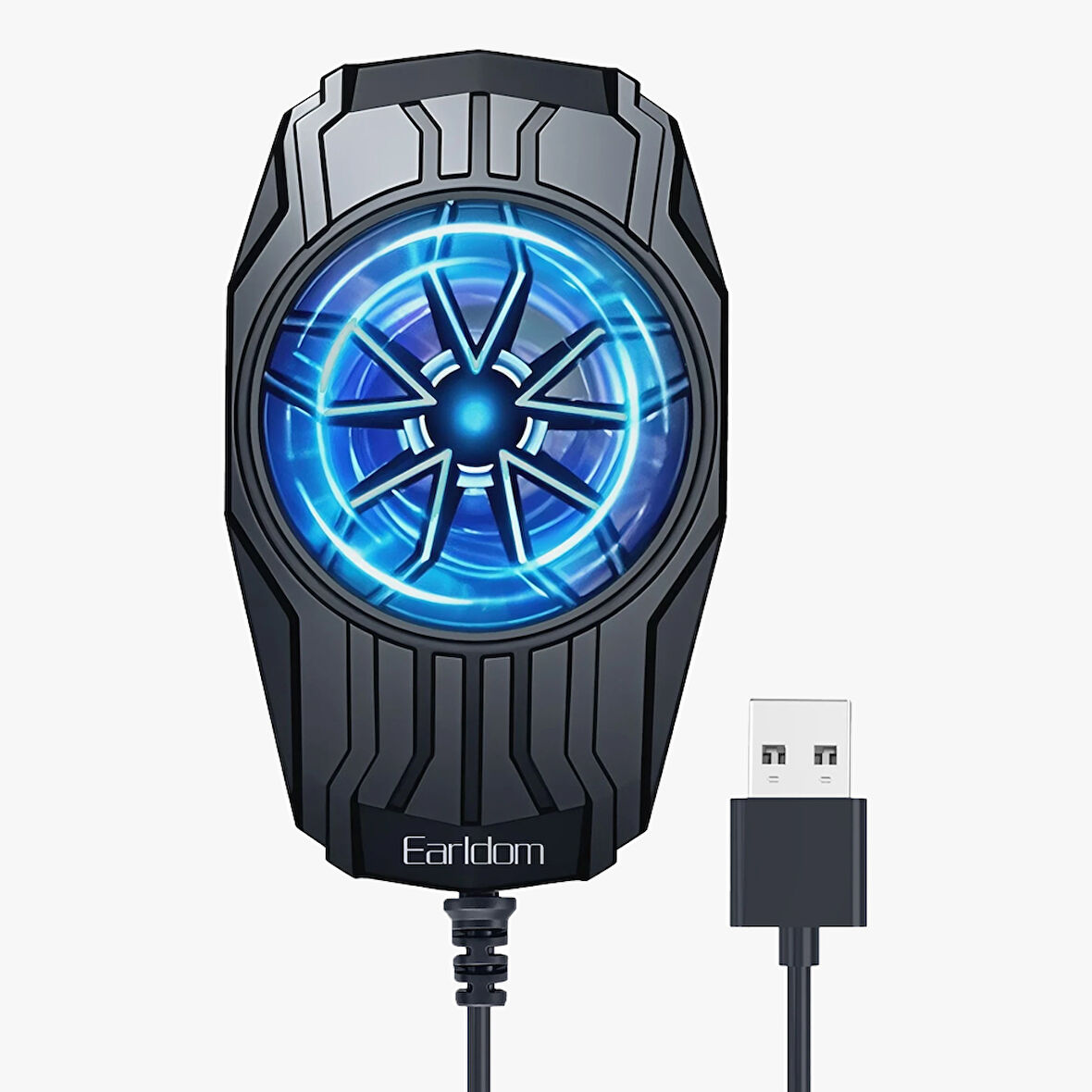 Earldom F17 Radyatör Telefon Soğutucu Fan - Siyah