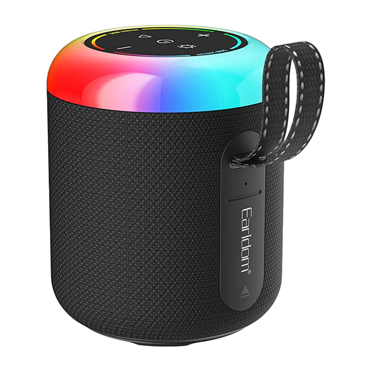 Earldom A38 RGB Işıklı Süper Bass BT 5.3 Kablosuz Hoparlör - Siyah
