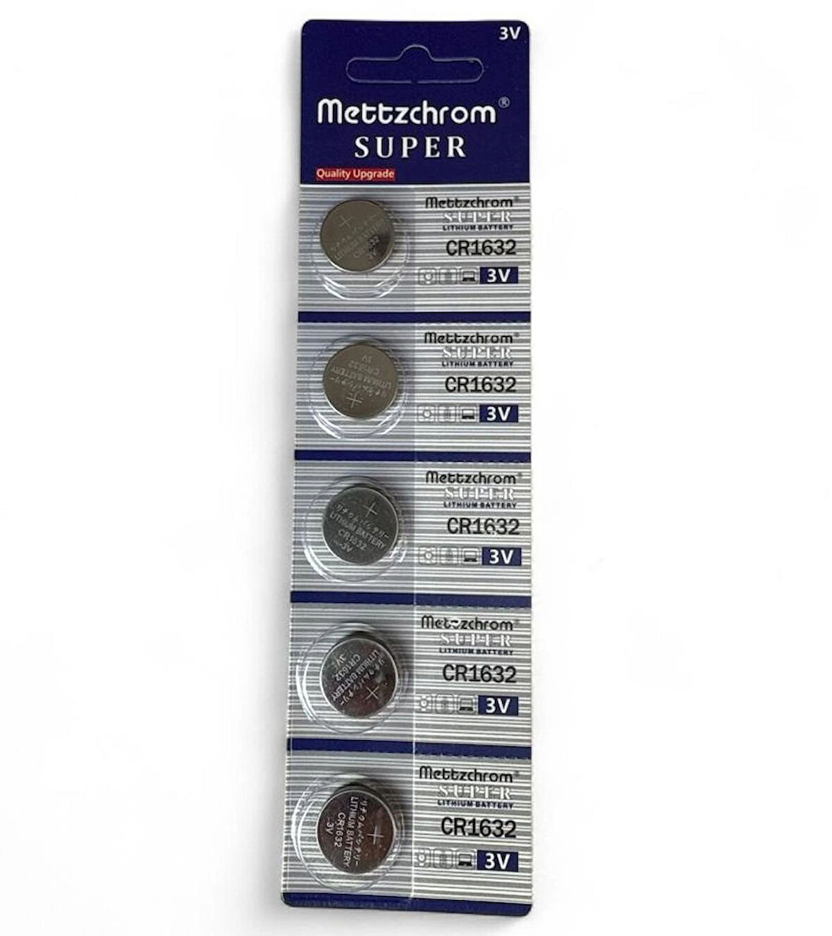Mettzchrom Süper CR1632 3V Lityum Düğme Pil 5'li Paket