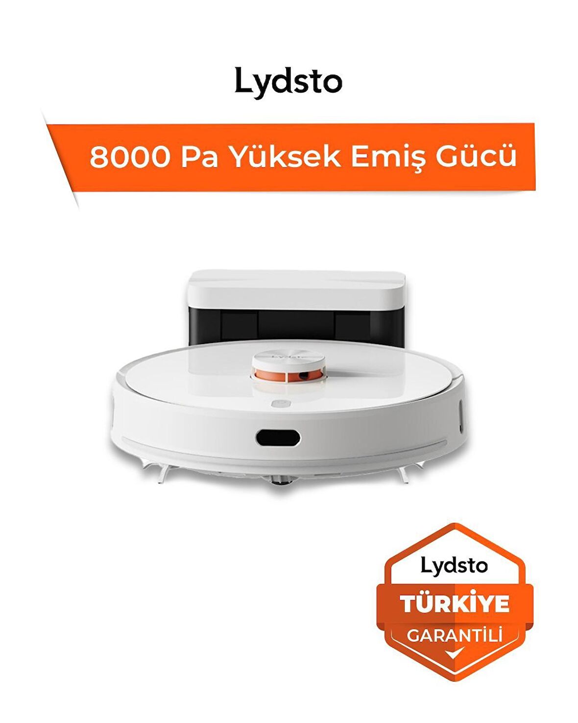 Lydsto  S1 D Max Uv Sterilizasyonlu - 8000 Pa - Yapay Zeka Akıllı Robot Süpürge