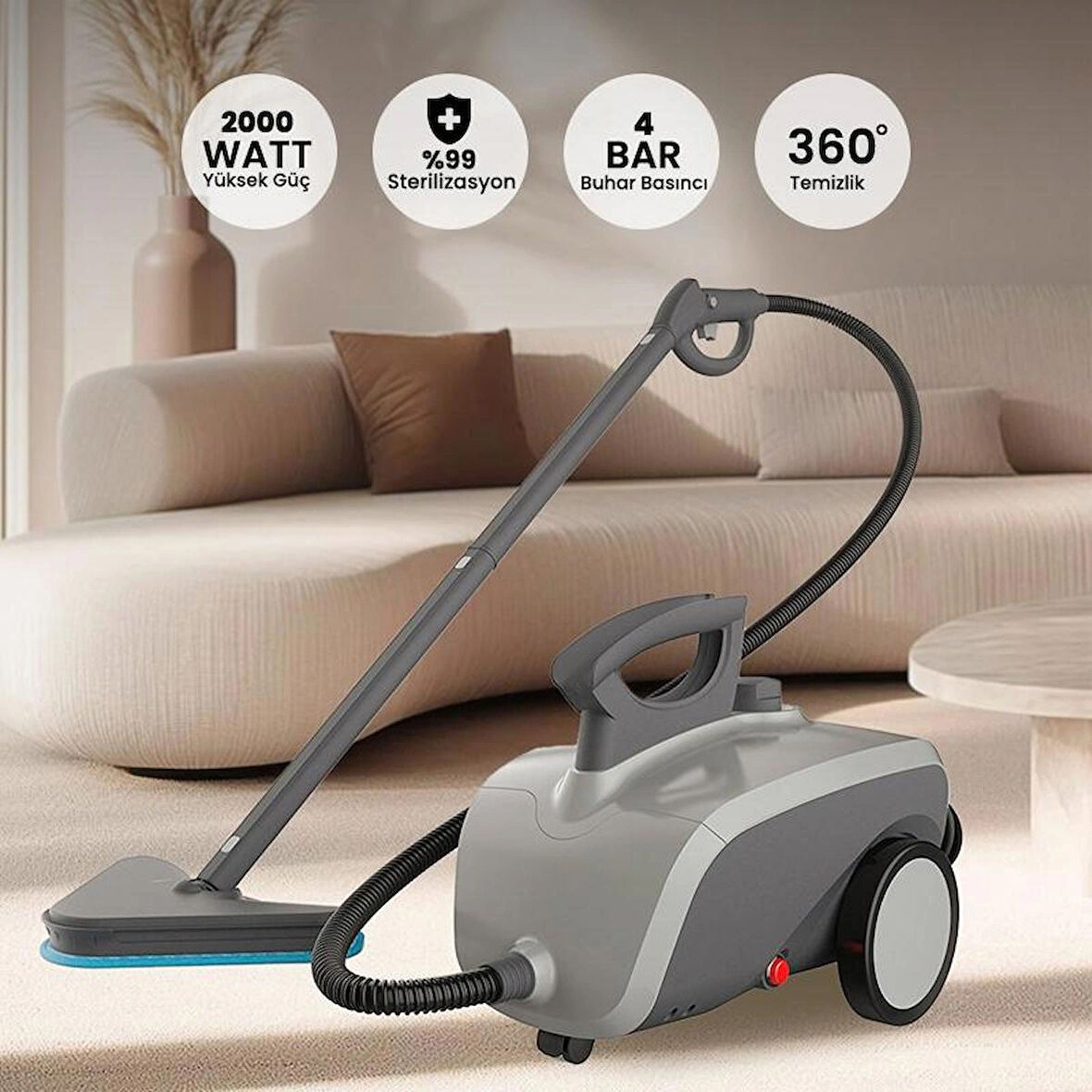 NV286 Çok İşlevli Buharlı Temizleyici - Lydsto Türkiye Garantili