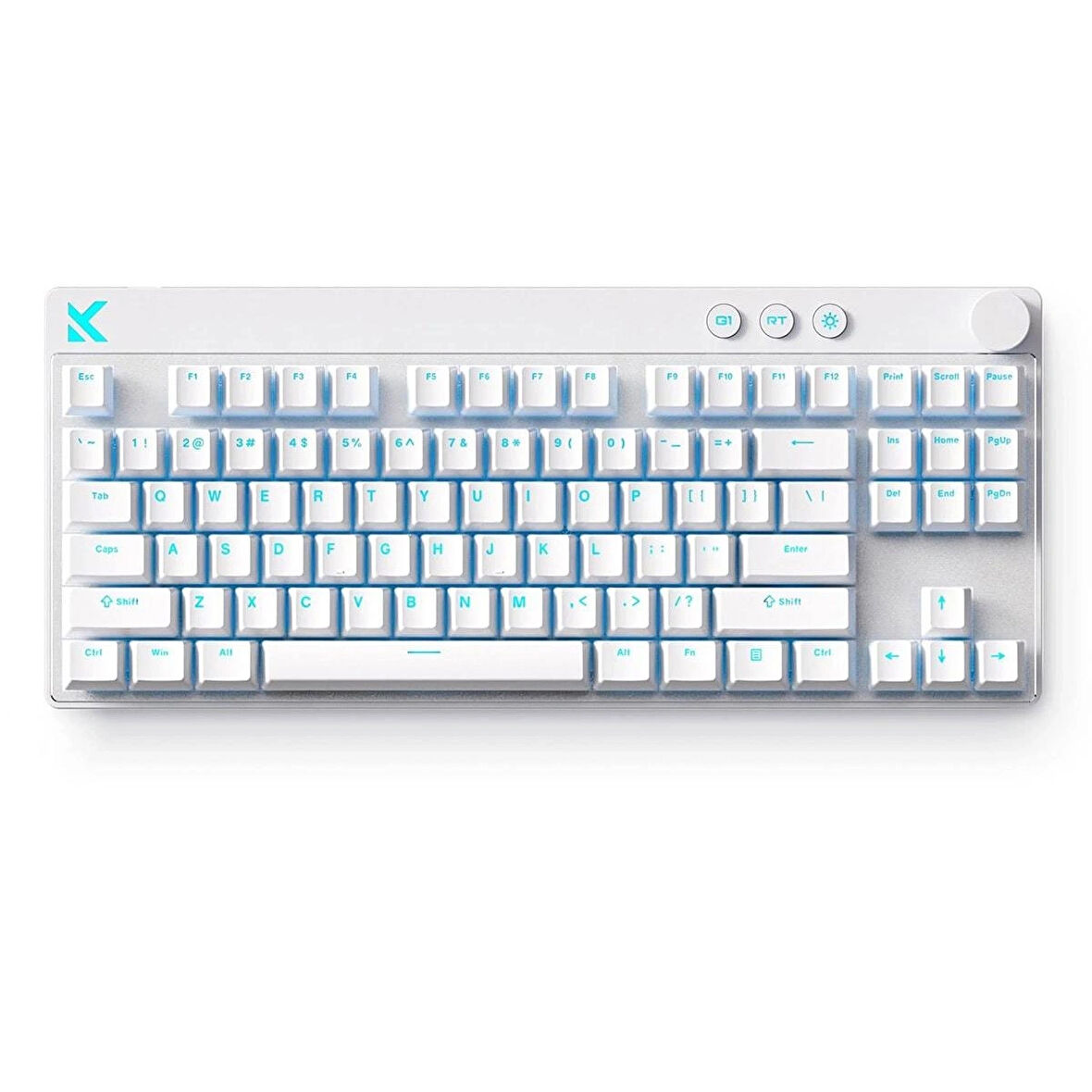 MCHOSE Mix 87 Beyaz %80 Lightning Manyetik Switch 8K Hz Hall Effect RGB Hotswap Mekanik Gaming Klavye (MC-Mix87-2)