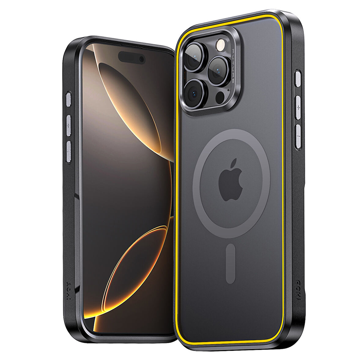 Aohi The Future Iphone 16 Pro Kılıfı, Magsafe Uyumlu Telefon Kılıfı, Siyah