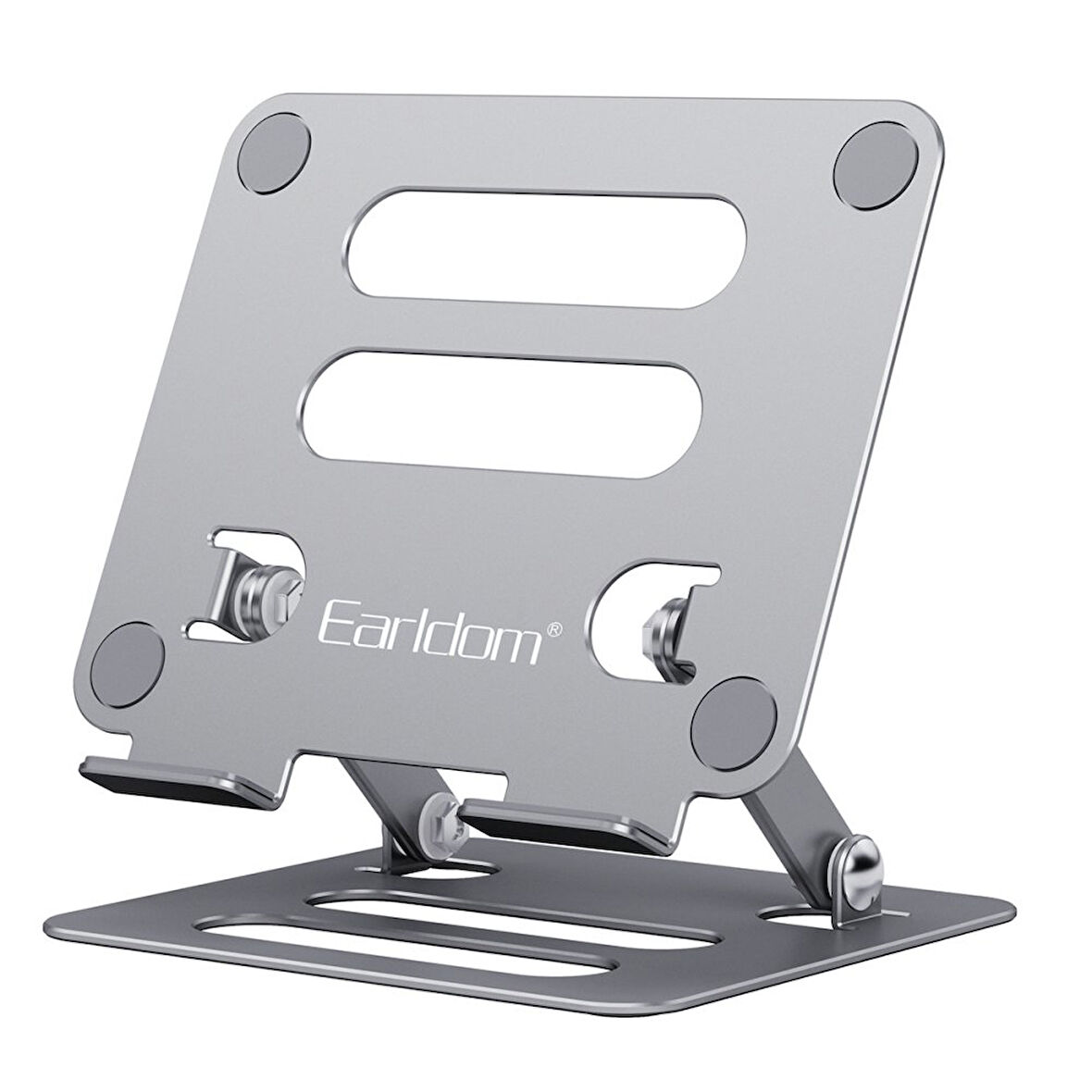 Earldom EH204 Ayarlanabilir Metal Laptop ve Tablet Standı - Gümüş