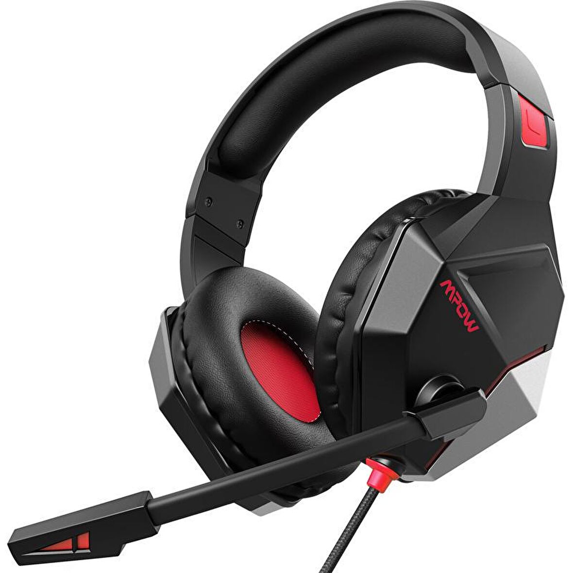 Mpow EG10 Gürültü Engelleyici Mikrofonlu Surround Oyuncu Kulaklığı PS4/PS5/PC/Xbox Kırmızı