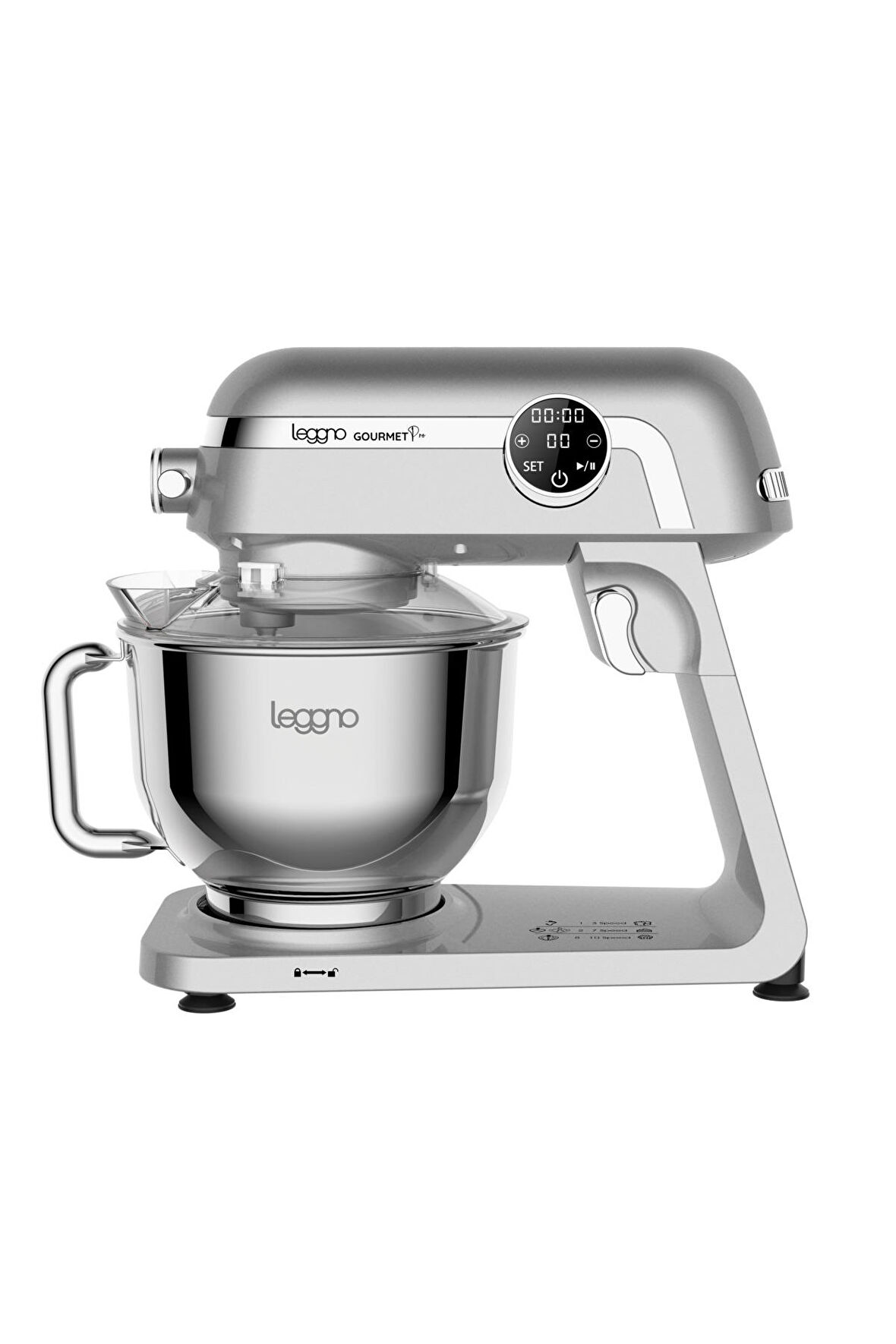 LEGGNO LE-SM1527MSV GOURMET PRO STAND MIKSER GUMUS GRI