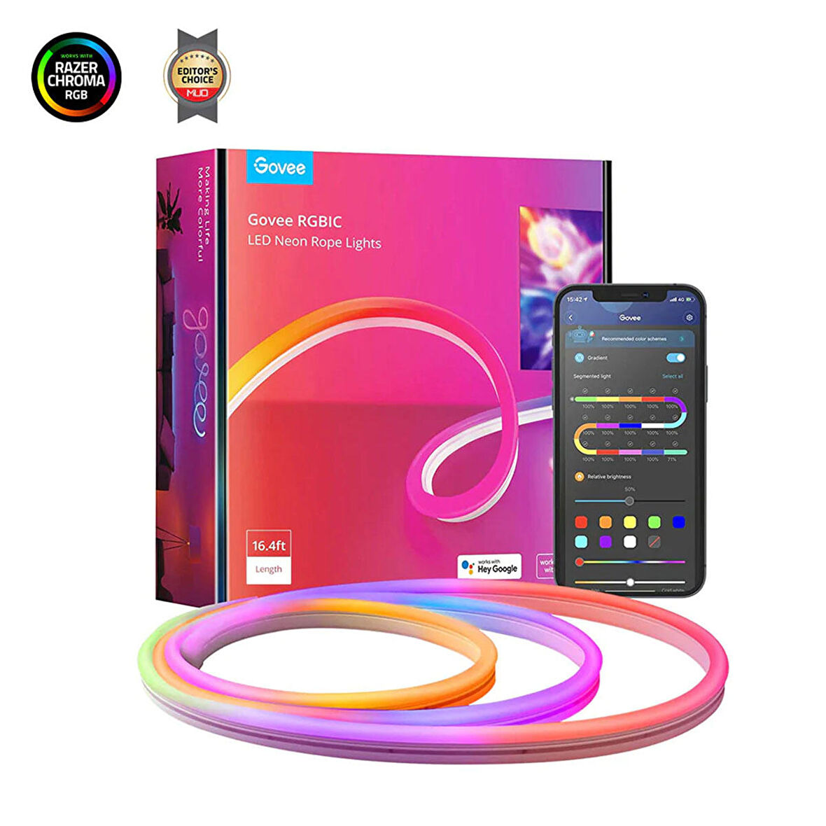 Govee Neon LED Şerit Işıklar - RGB Neon Hortum Işık