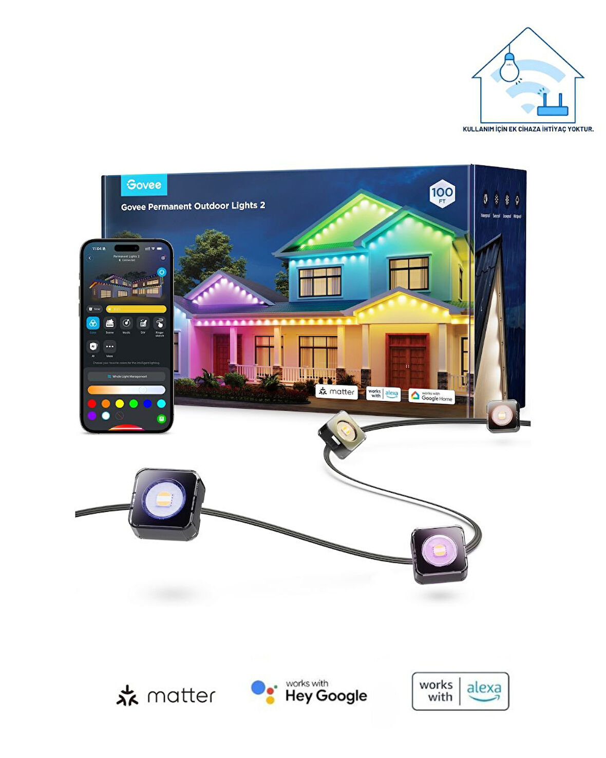 Govee Permanent Dış Mekan Aydınlatma 30M H705E311