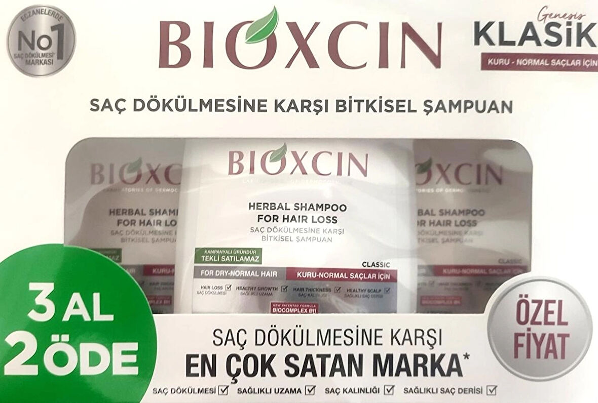 BİOXCİN 3 AL 2 ÖDE KLASİK KURU VE NORMAL AÇLAR İÇİN 