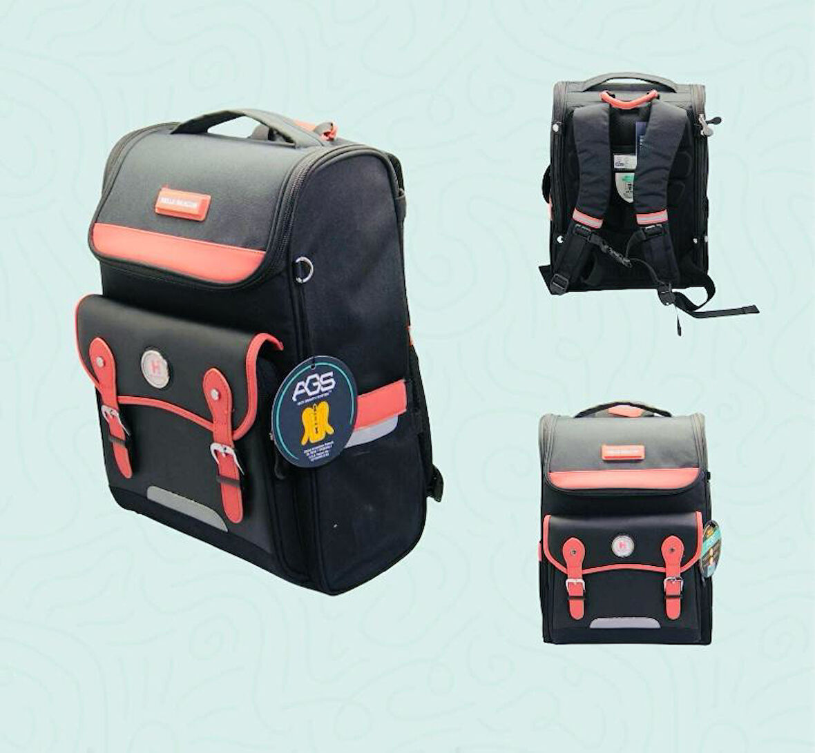 Hello Dragon Okul Çantası Model 13 Siyah CN0031