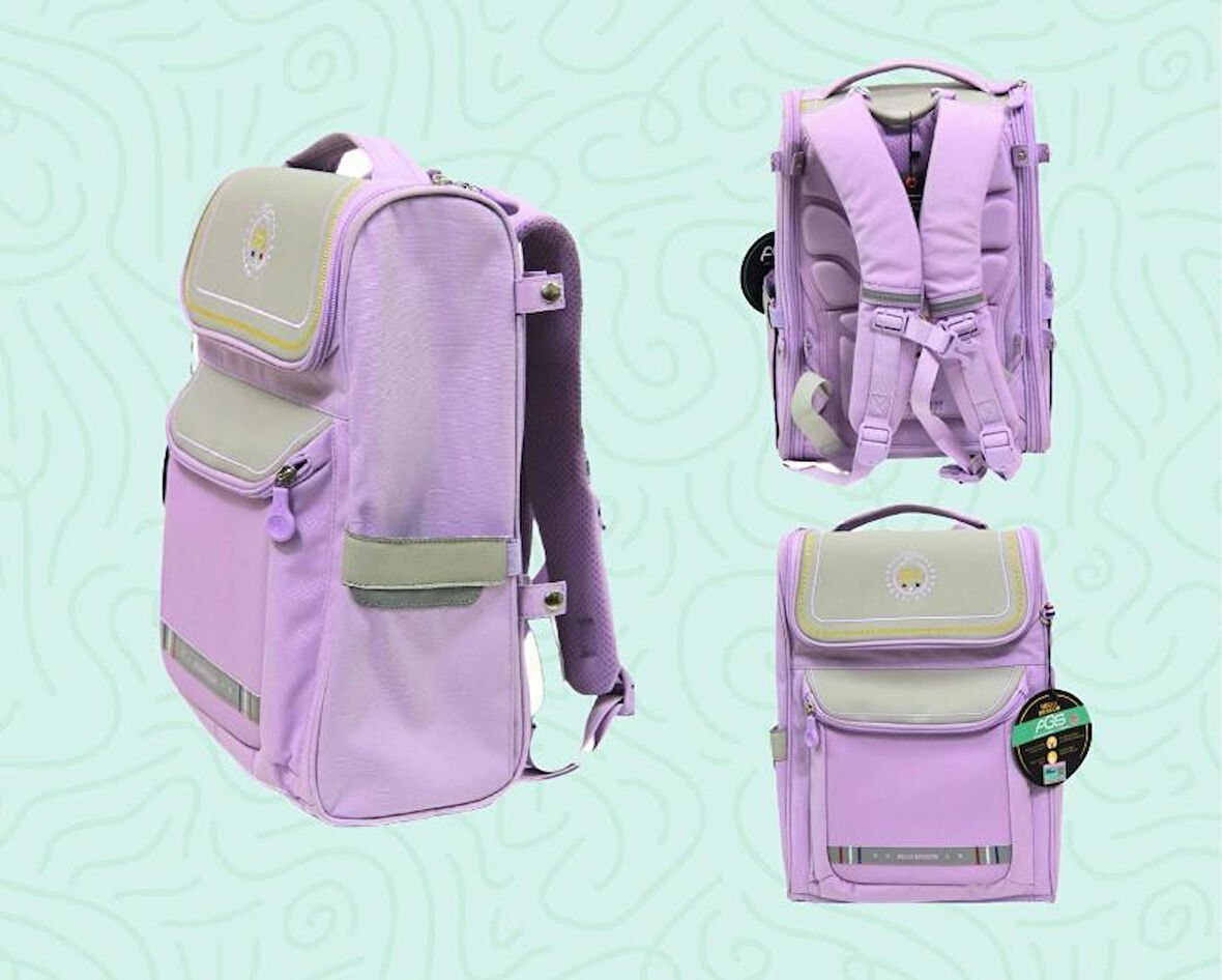 Hello Dragon Okul Çantası Model 14 Mor CN0036