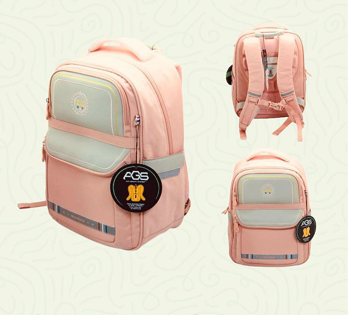 Hello Dragon Okul Çantası Model 15 Pembe CN0039