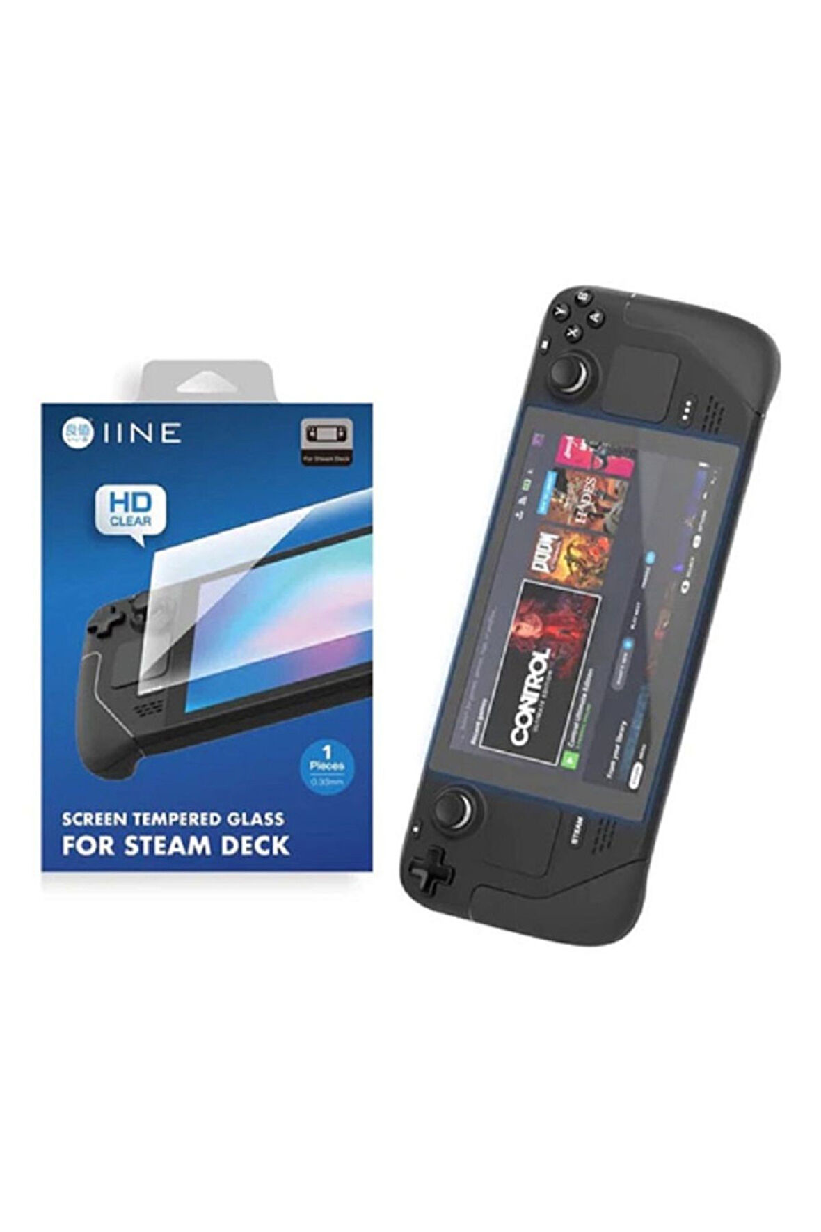 Steam Deck Oyun Konsolu 9H Kristal Temperli Cam Ekran Koruyucu