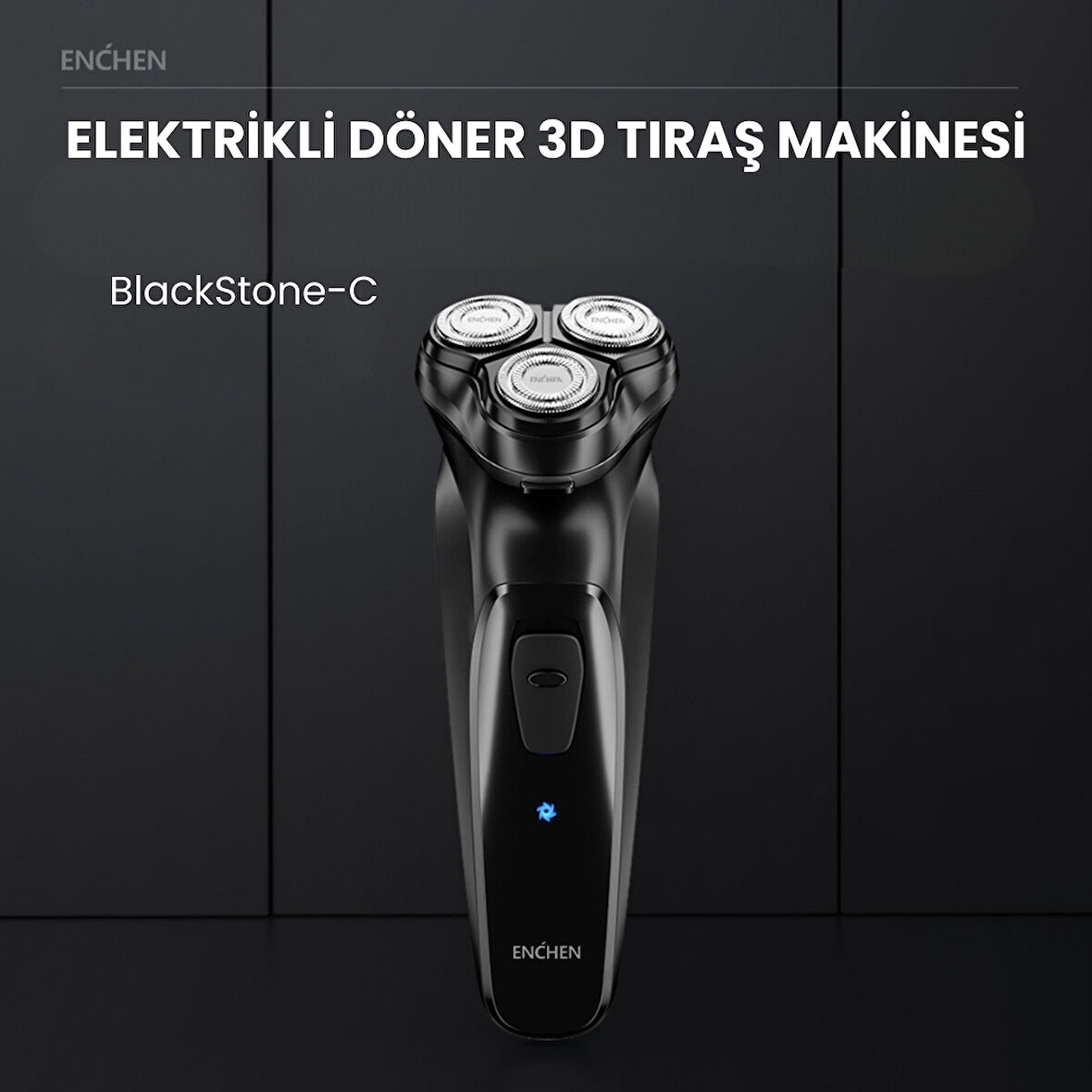 Enchen Blackstone-C Siyah Çift Yönlü Kavisli Bıçaklı Şarjlı Tıraş Makinesi