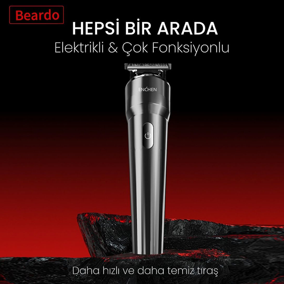 Enchen Beardo Çok Fonksiyonlu Tüm Vücut İçin Uygun Şarjlı Saç ve Tıraş Makinesi