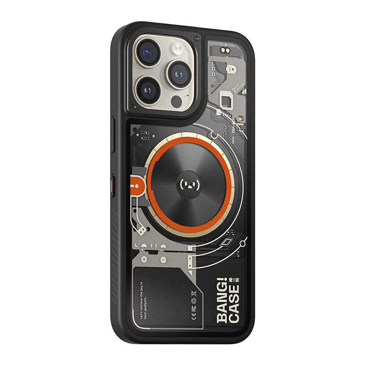 Apple iPhone 14 Pro Kılıf Özelleştirilebilir 3 Fonksiyonlu Bluetooth Bağlantılı Bitmo Lab Bangcase A