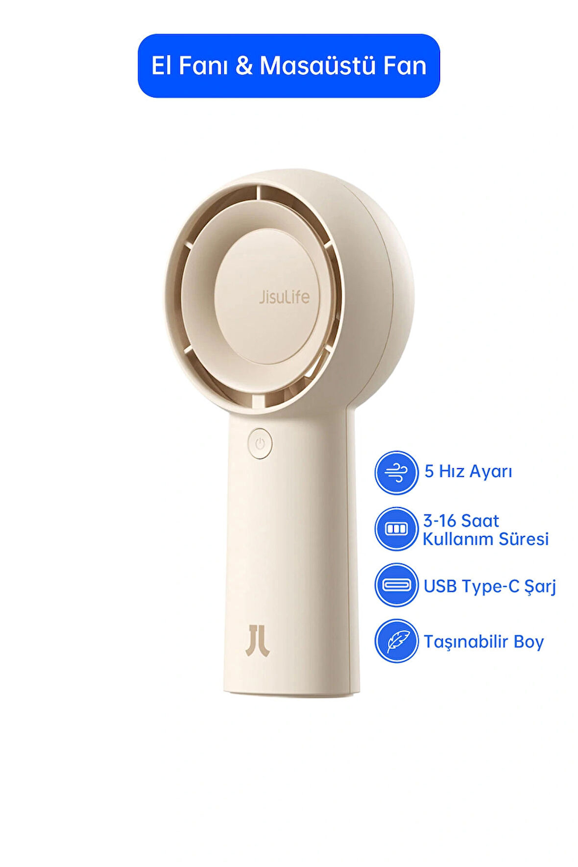 Jisulife Handheld Fan Life5 Plus El Fanı 4000mah