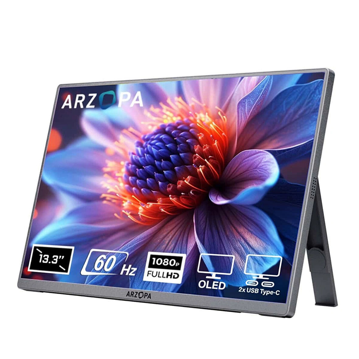 ARZOPA A3C PRO 13.3 inç 60Hz Full HD OLED Type-C Taşınabilir Monitör