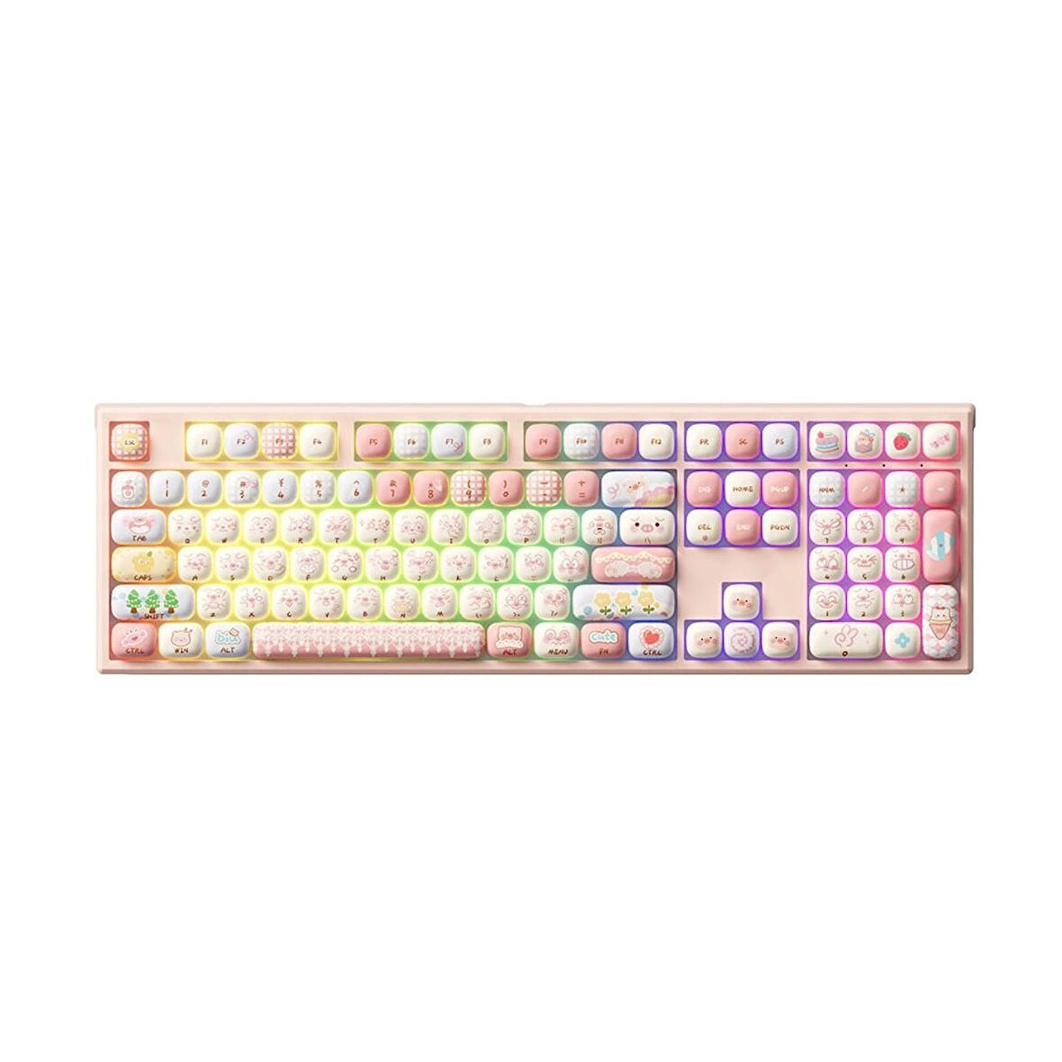 AKKO MONSGEEK MG108B Piggy Party RGB Kablosuz Hotswap Mekanik Gaming Klavye