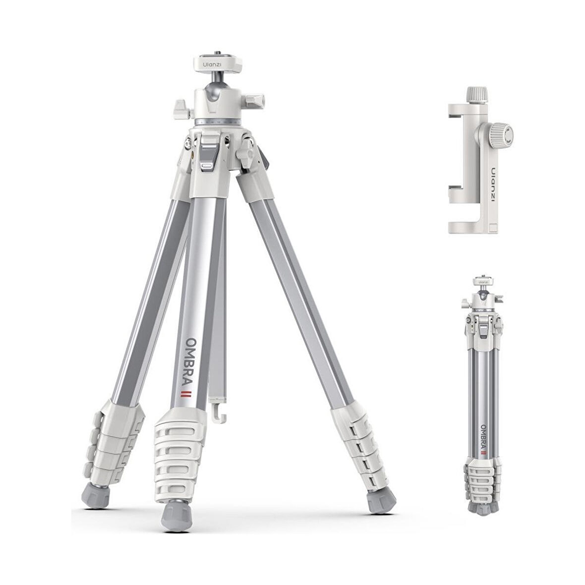 Ulanzi Ombra II Seyahat Fotoğraf Tripodu T155 - Beyaz