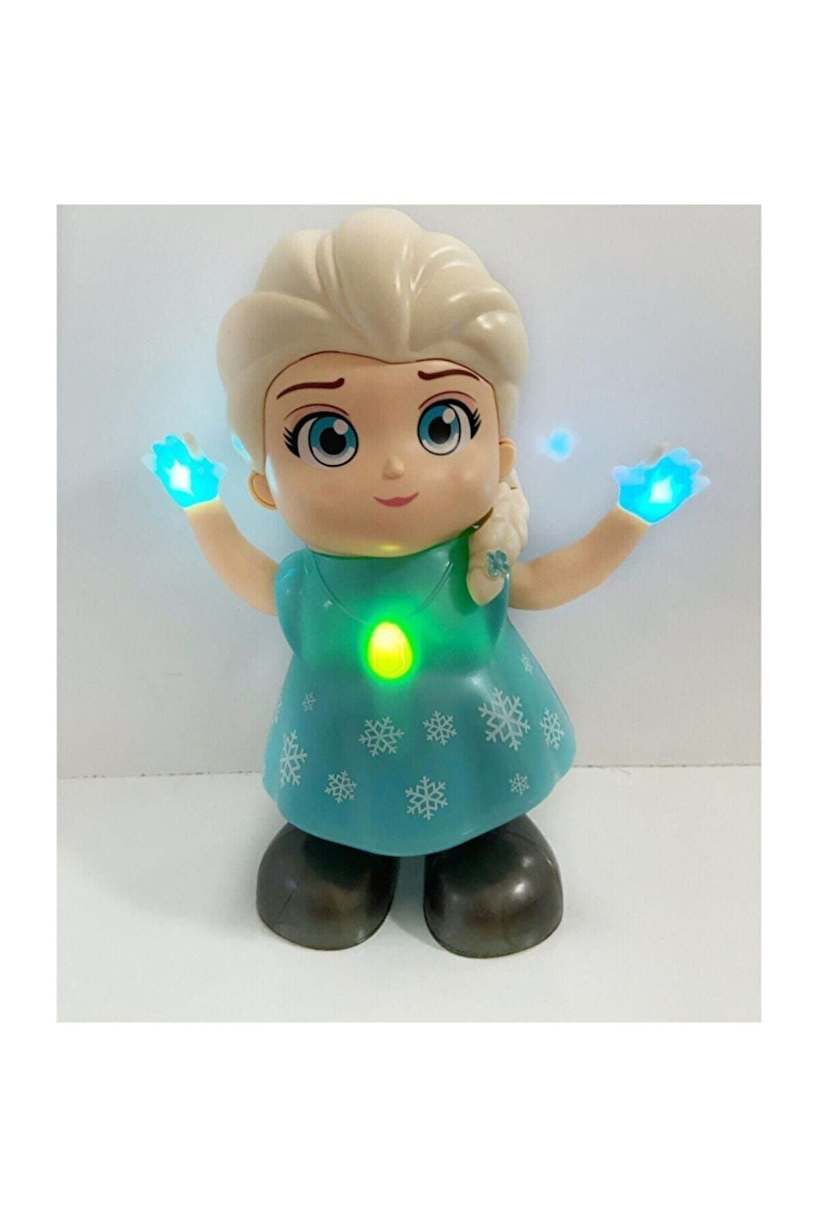 Oyuncak Elsa Dans Eden Prenses Pilli Işıklı Sesli Hareketli Oyuncak Dans Eden Prenses