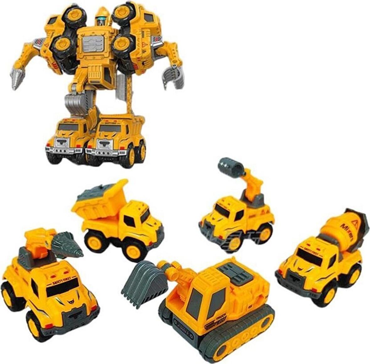 Kutulu5'lı Metal Iş Makineleri  Birleşip Robota Dönüşür 2902