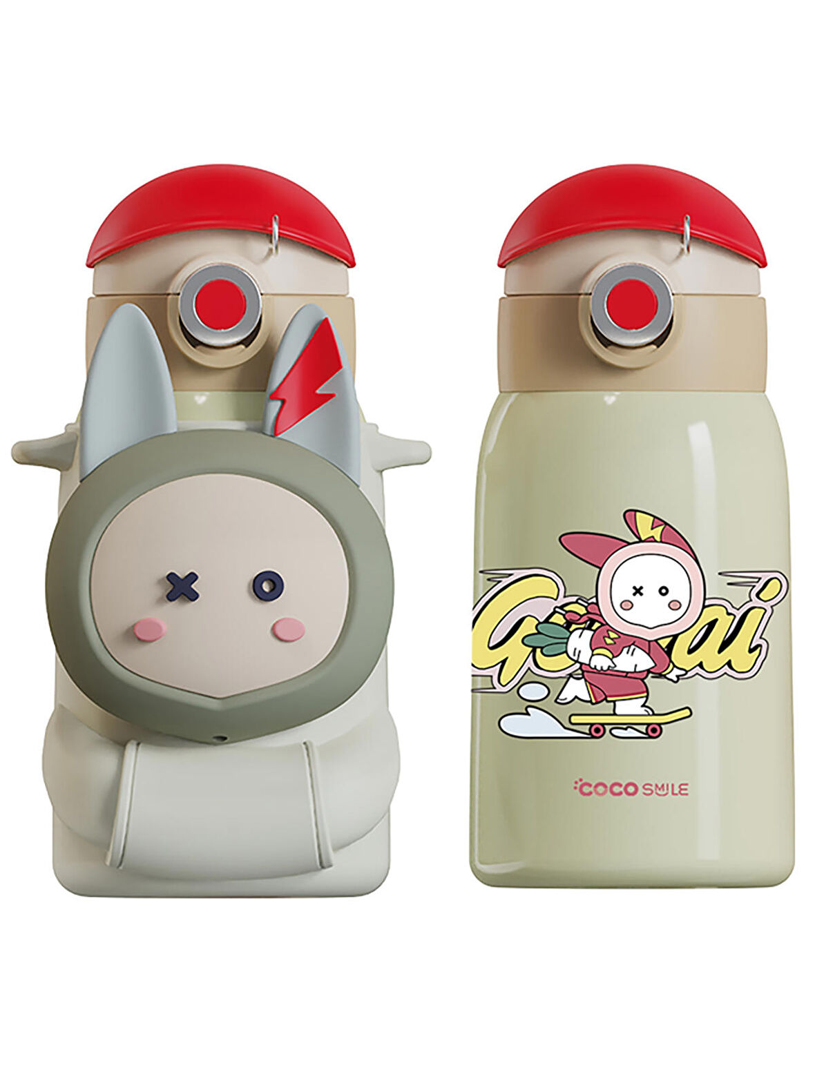 Vagonlife Cocosmile Çelik Termos 470 ml Beyaz