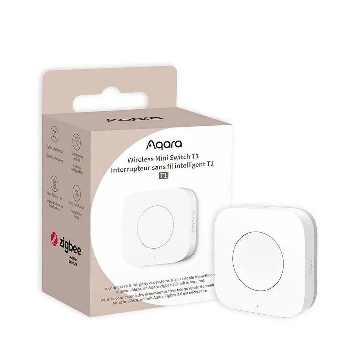 Aqara Akıllı Kablosuz Kumanda T1  V2 WB-R02D (Apple Home Destekli)