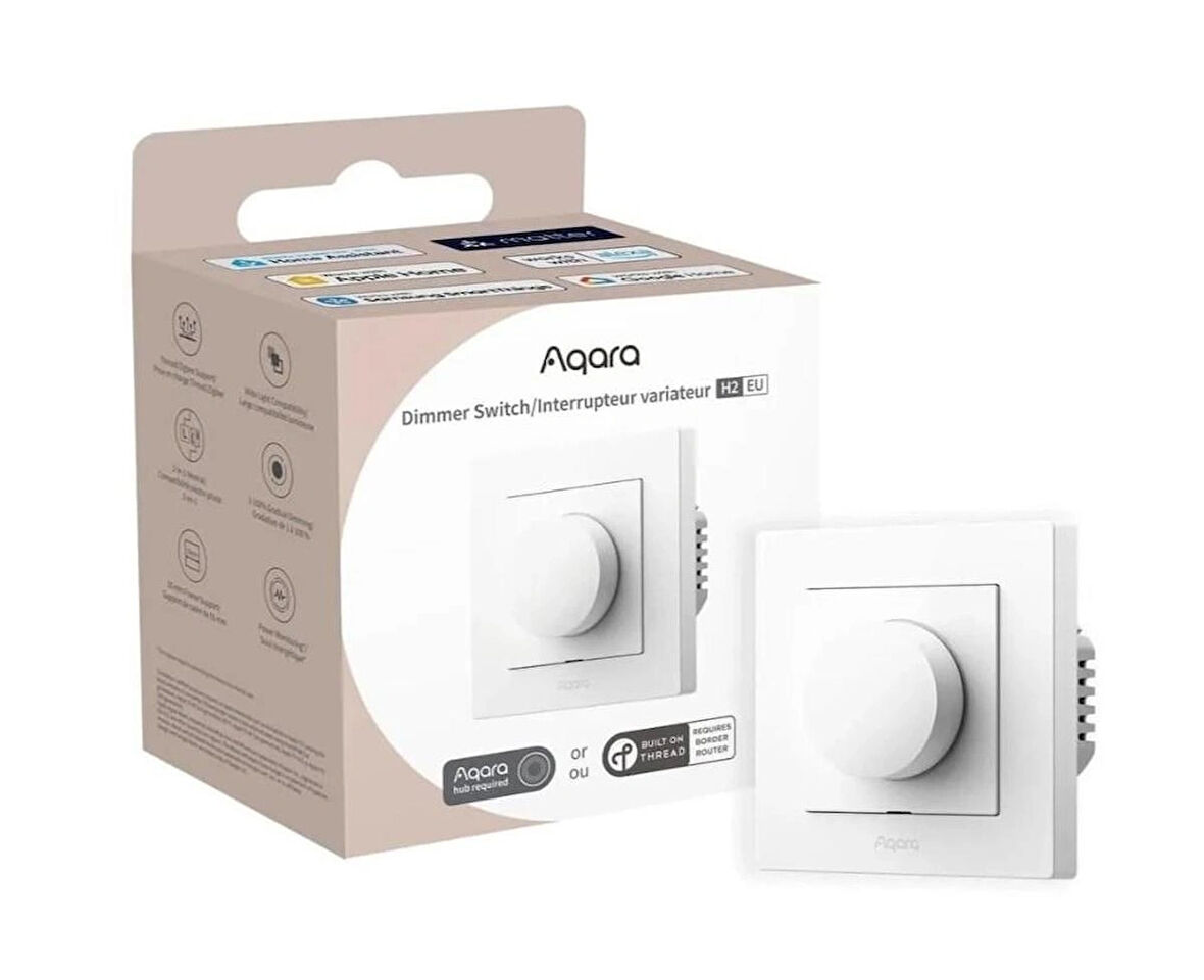 Aqara Akıllı Dimmer Switch H2 KD-R01D (Apple Home Destekli)	