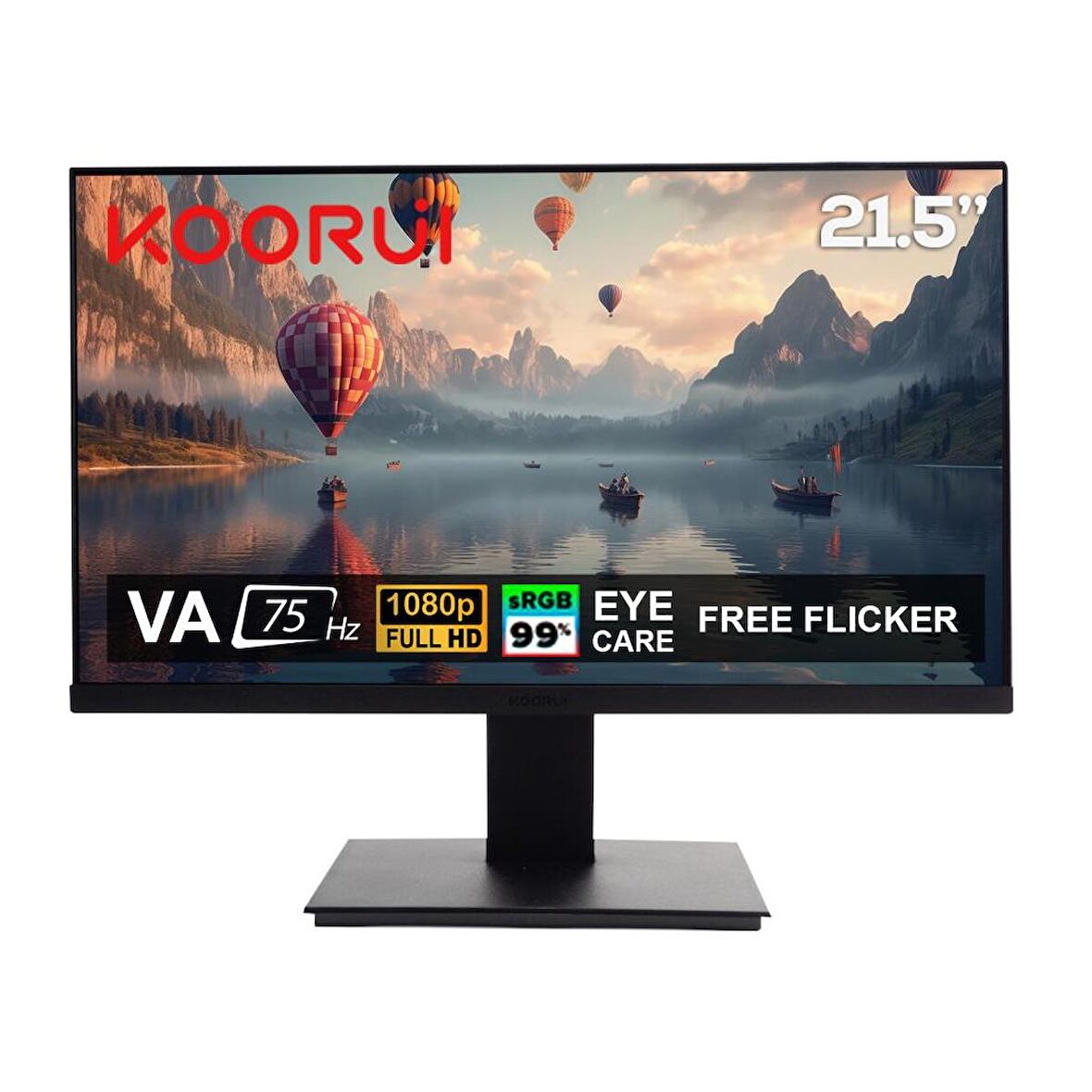 Koorui 21.5" 22N1 75Hz 6ms VA FHD (HDMI, VGA) Monitör