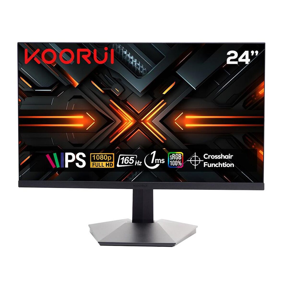 Koorui 23.8" 24E3 165Hz 1ms IPS FHD (HDMI, DisplayPort) Gaming Monitör