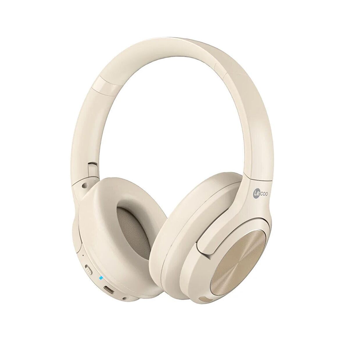 Lenovo Lecoo ES208 Bluetooth 5.3 Kablosuz Mikrofonlu Kulak Üstü Kulaklık Beyaz