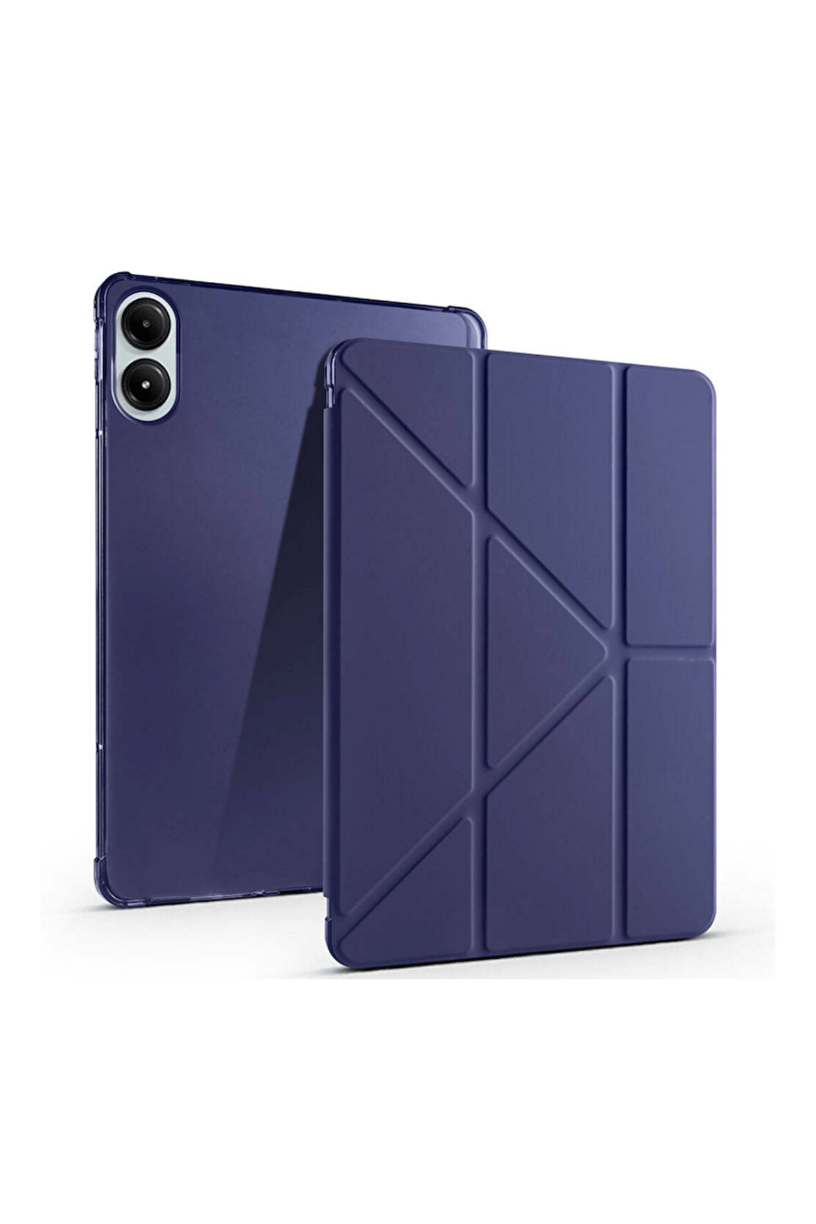 Redmi Pad Pro 12.1 Xiaomi Uyumlu Tablet Kılıf Kalem Bölmeli Uyku Modlu Standlı Trifolding Kılıf