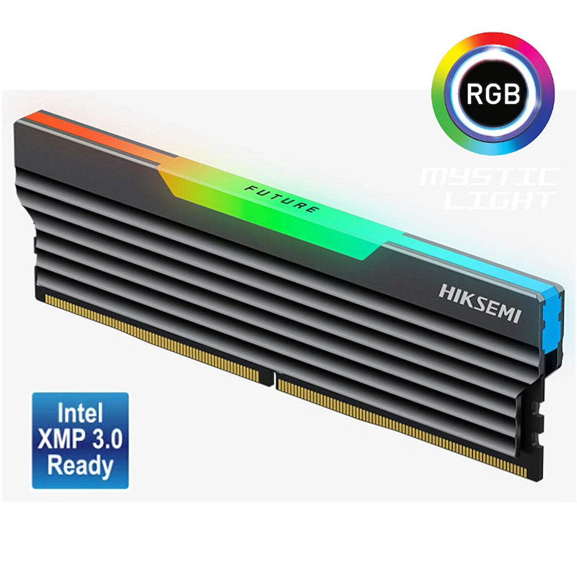 Hiksemi Future RGB 16GB DDR5 6400Mhz CL32 1.35V HSC516U64C4 16G Tek Modül Ram