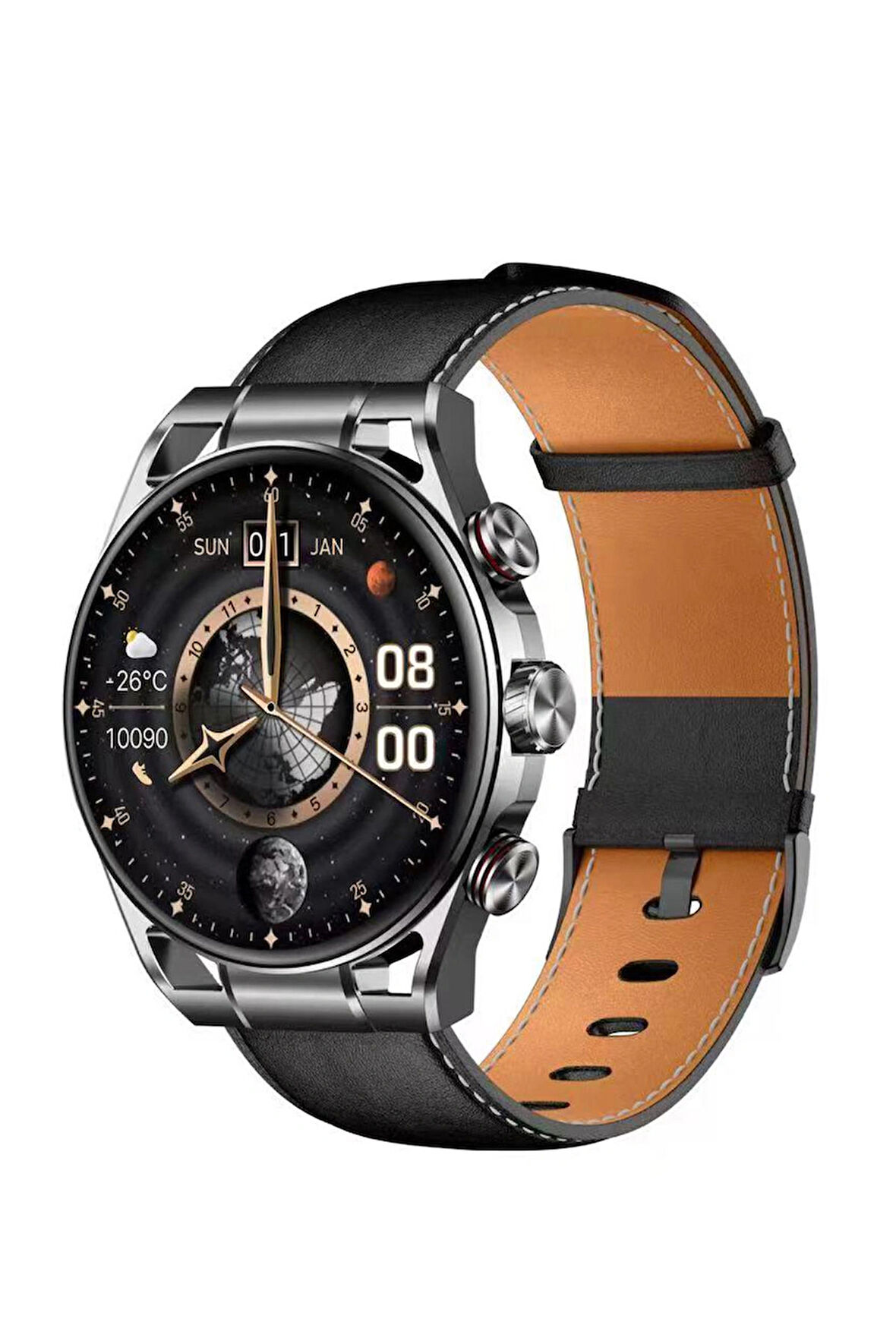 Heyplus Gtr Akıllı Saat Silikon Kordon Bluetooth 5.2 Sesli Görüşme 1.60 Inc Amoled Ekranlı