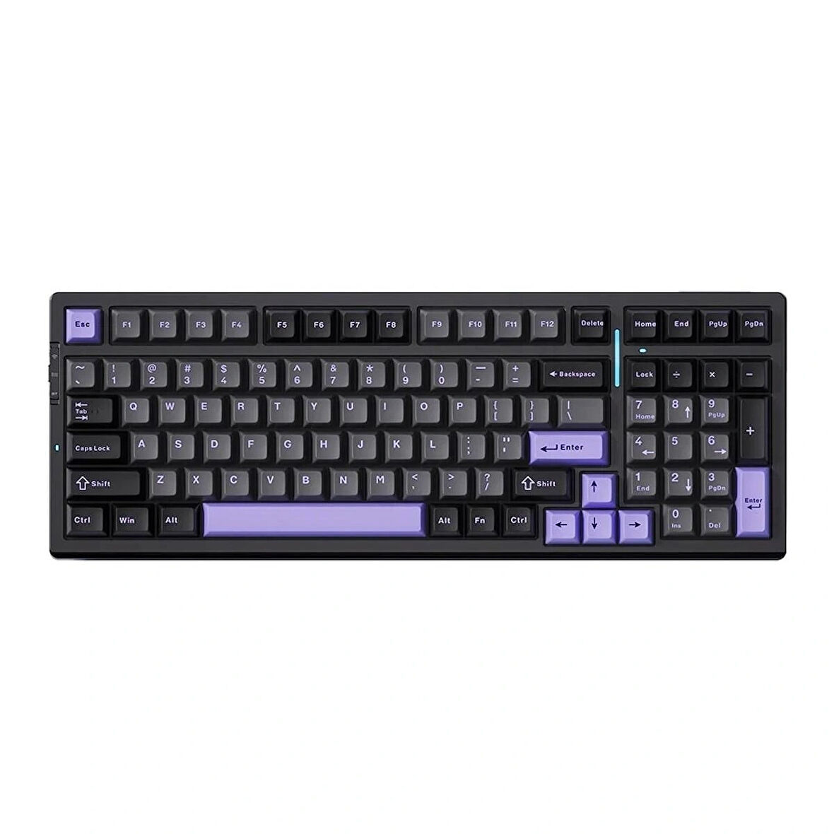 MCHOSE G98 Pro %98 RGB Kablosuz Hotswap Siyah – Mor Mekanik Gaming Klavye (MC-G98S-3)