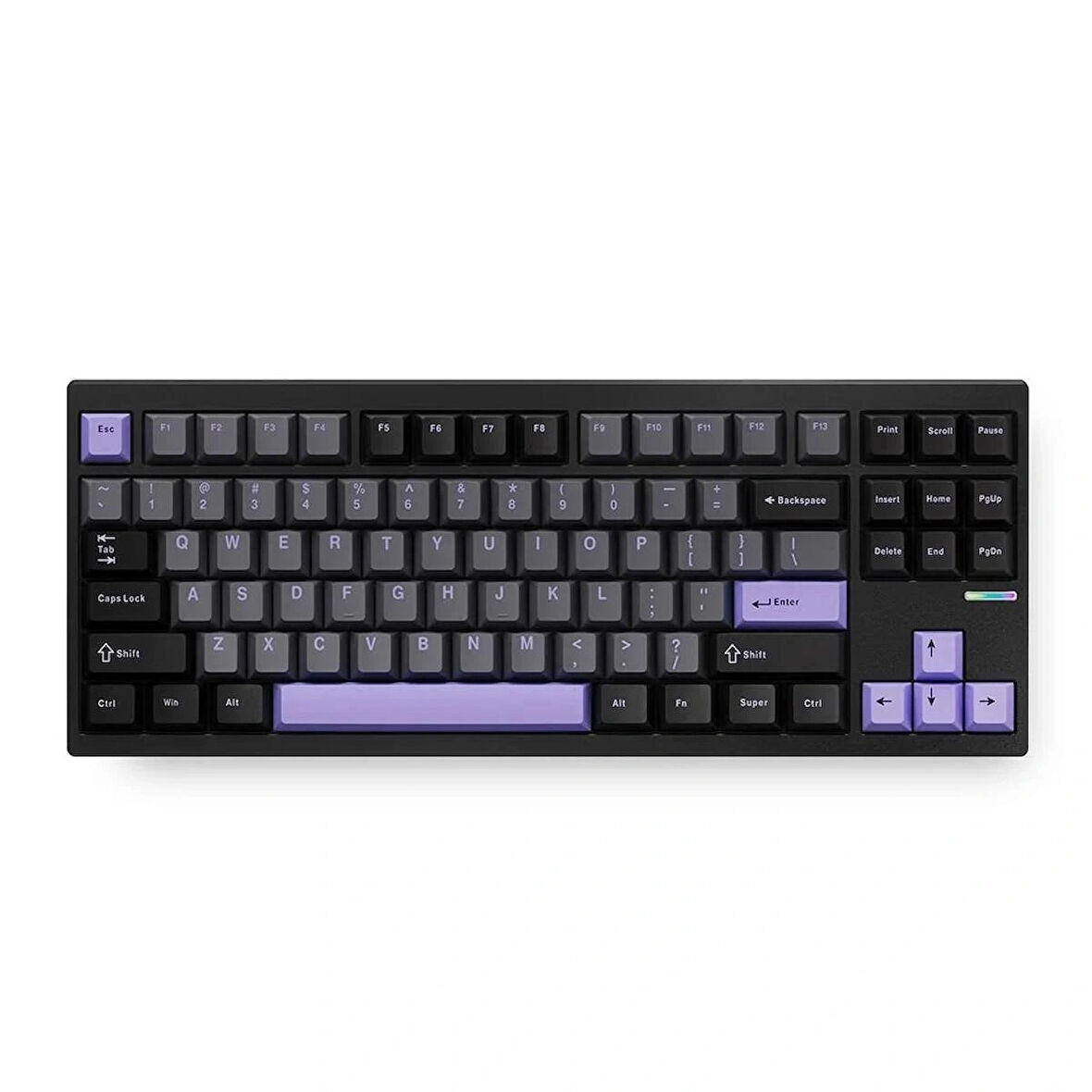 MCHOSE GX87 Max %80 TKL RGB Kablosuz Hotswap Black Anodic Oxidation Mekanik Gaming Klavye (MC-GX87-A3)