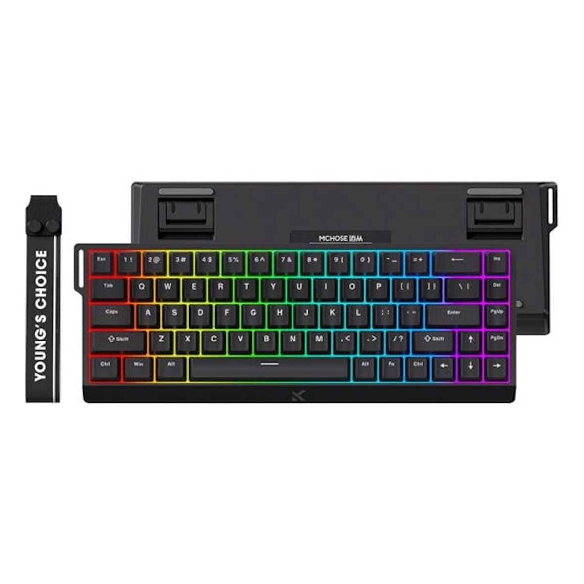 MCHOSE Ace68 E-sport Black %65 Hall Effect Uranus Manyetik Switch RGB Hotswap Mekanik Gaming Klavye (MC-Ace68-5)