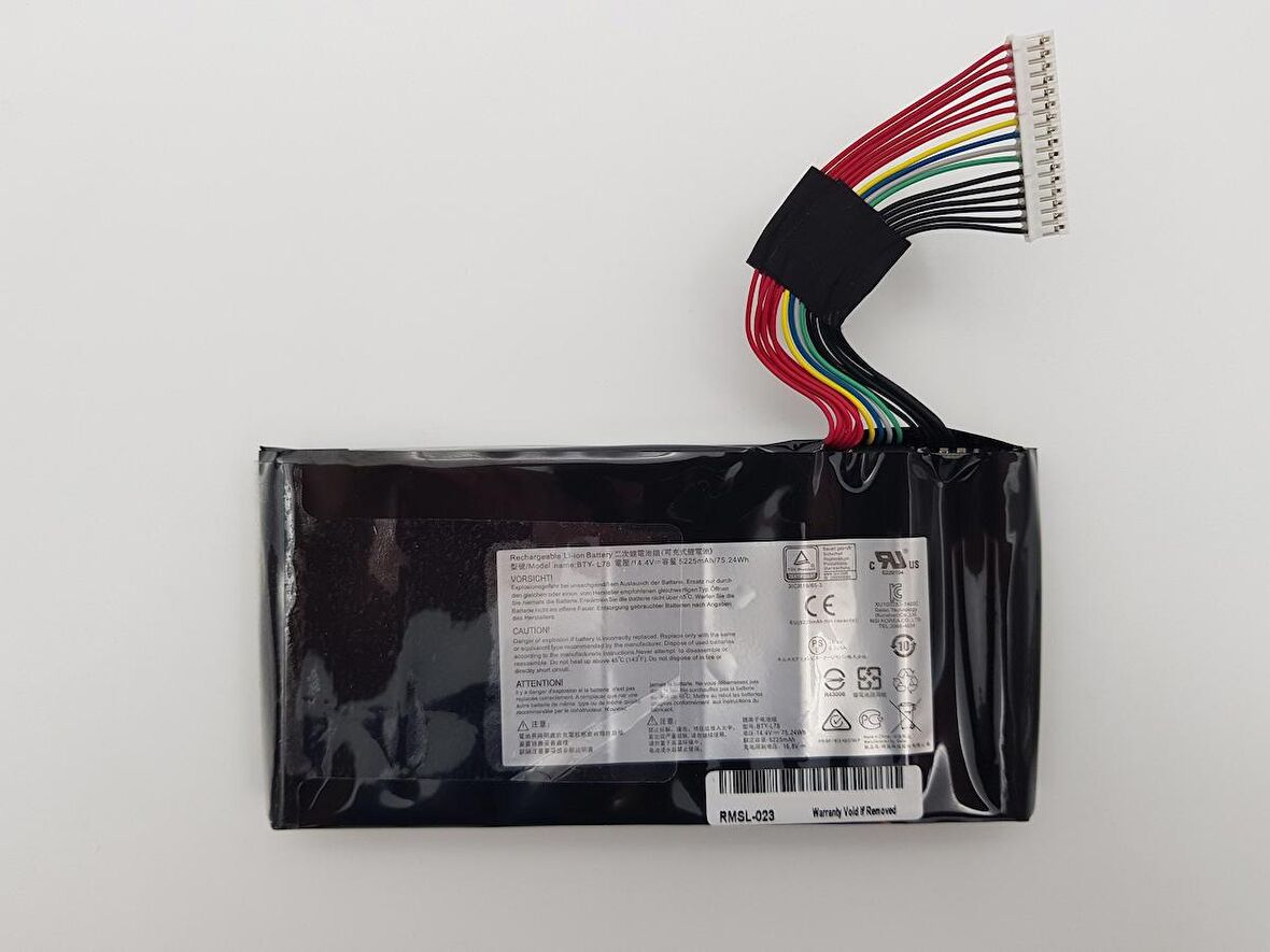 MSI BTY-L78 Notebook Bataryası Laptop Pil