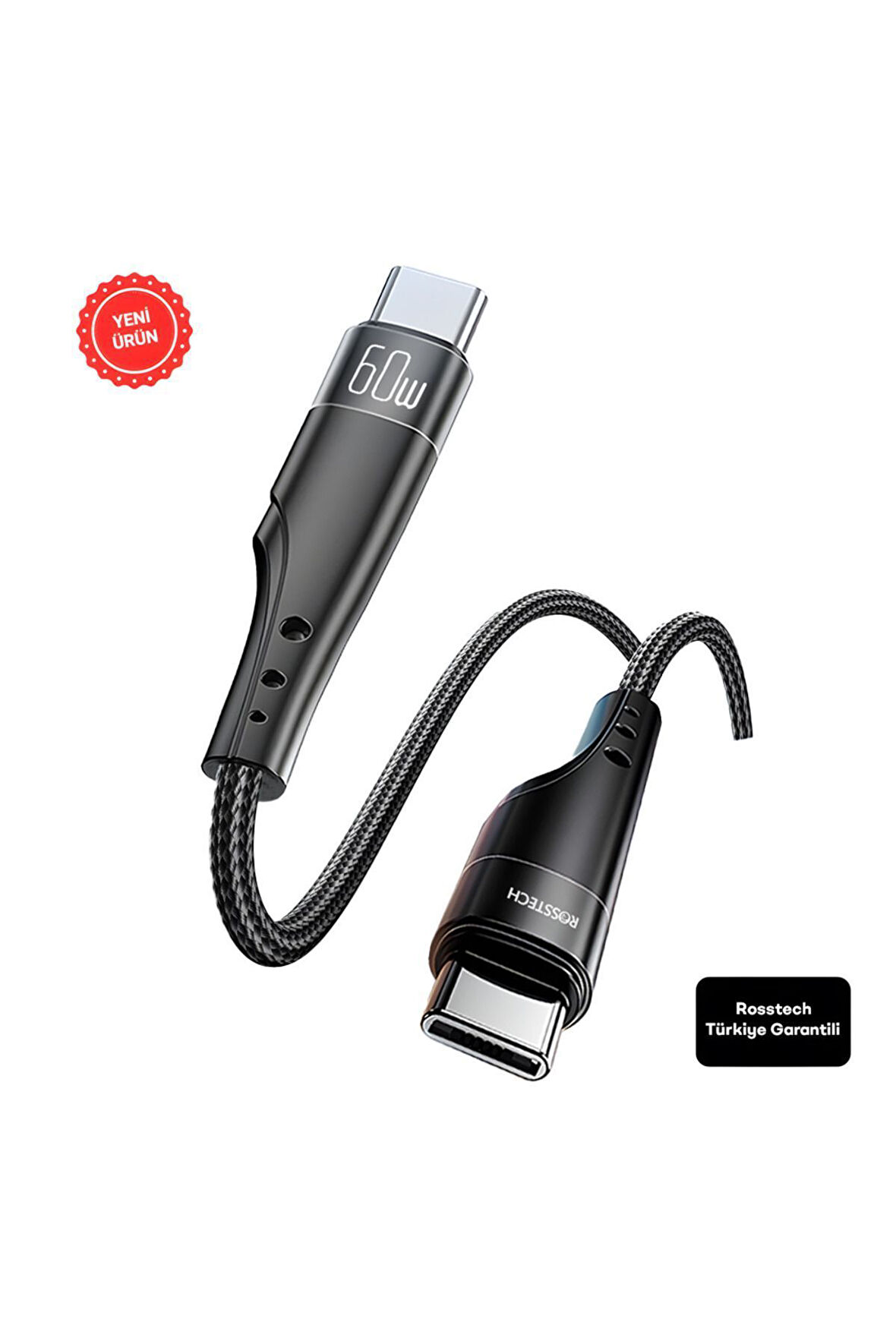 60w Type-c To Type-c Süper Hızlı Şarj Kablosu ( Türkiye Garantili)