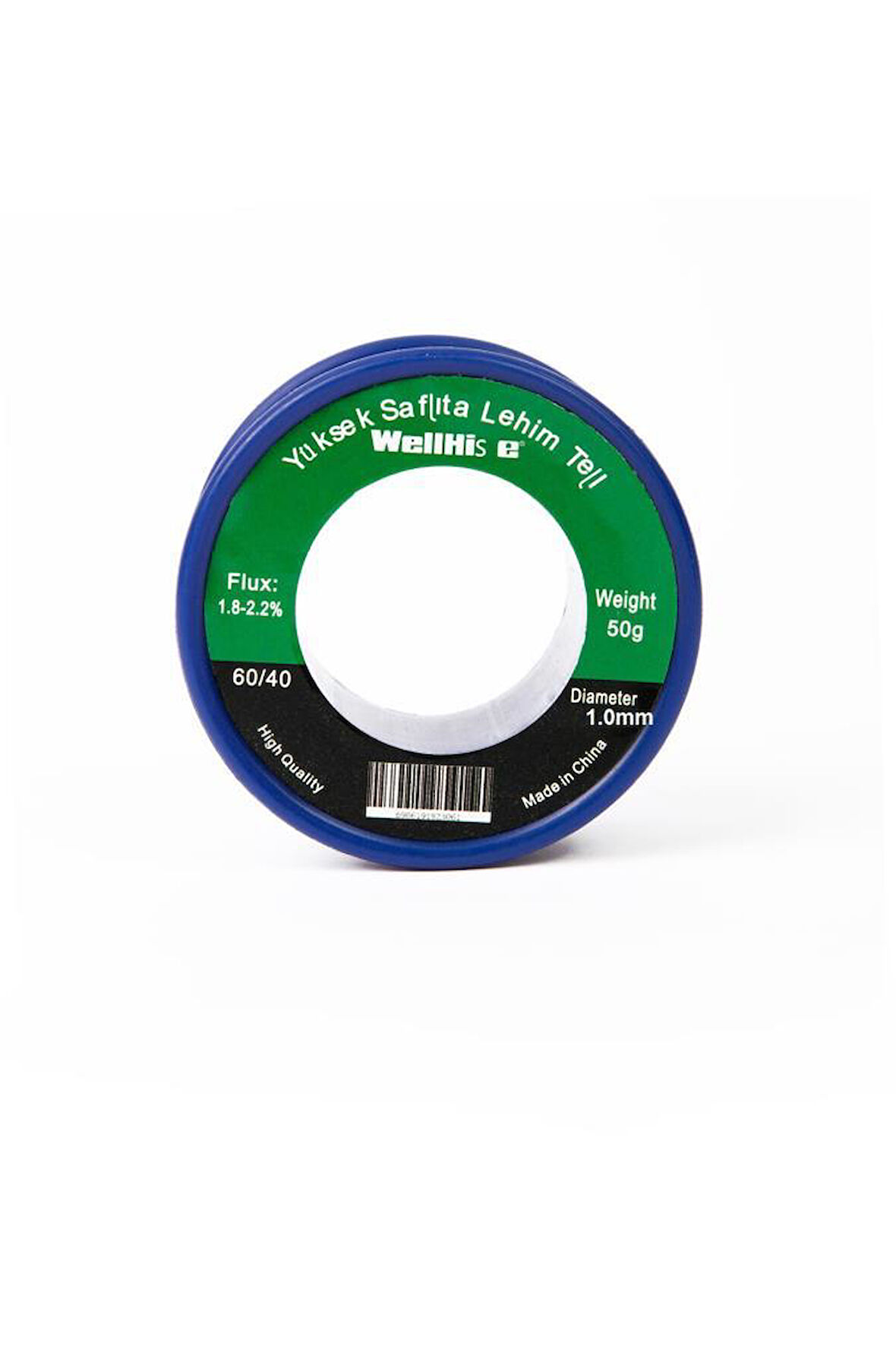 WellHise Lehim Teli 1.0mm 50GR 60/40 Fluxlu Lehim Teli