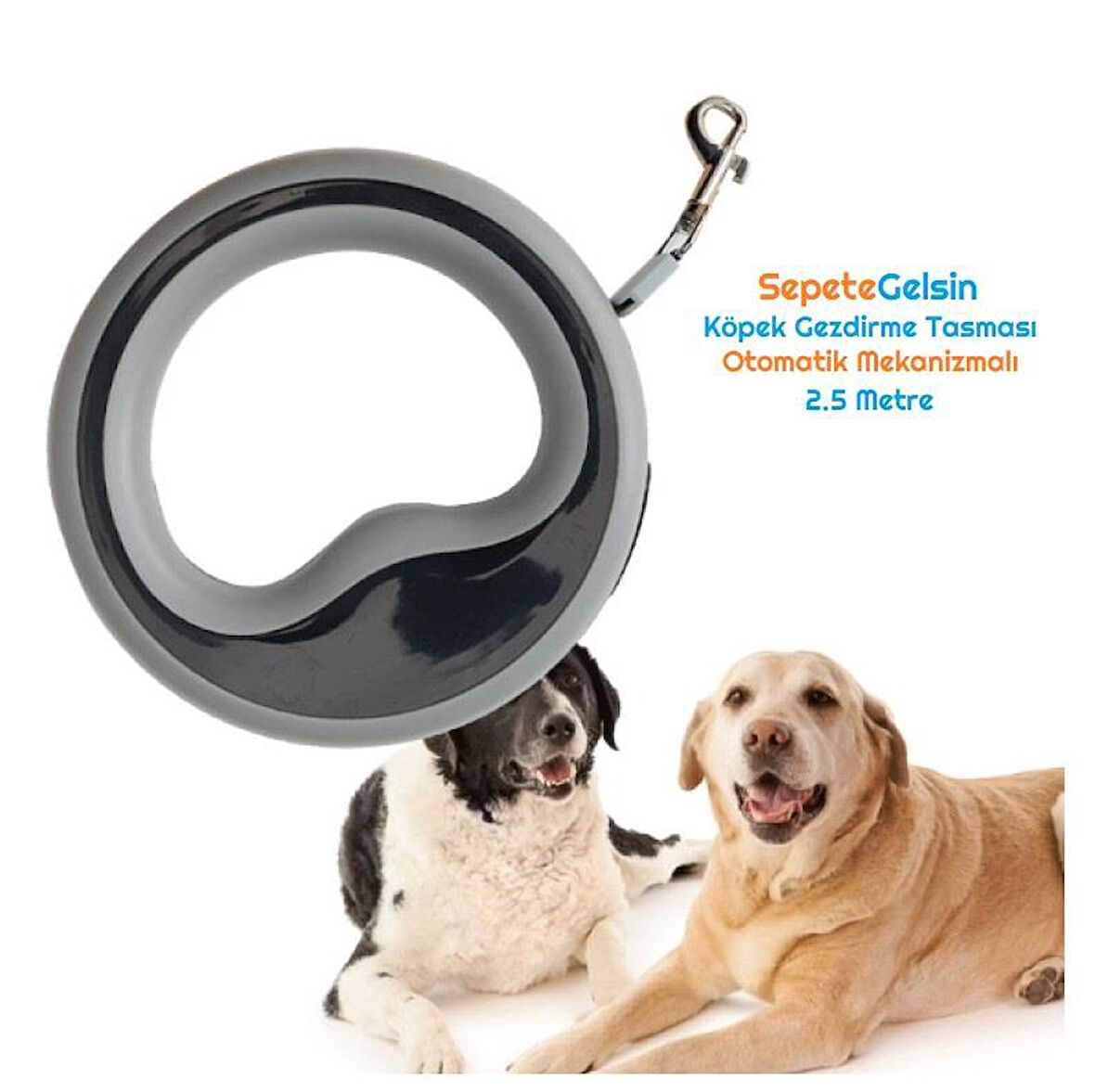 Sepetegelsin Köpek Gezdirme Tasması Otomatik Mekanizmalı 2.5 Metre
