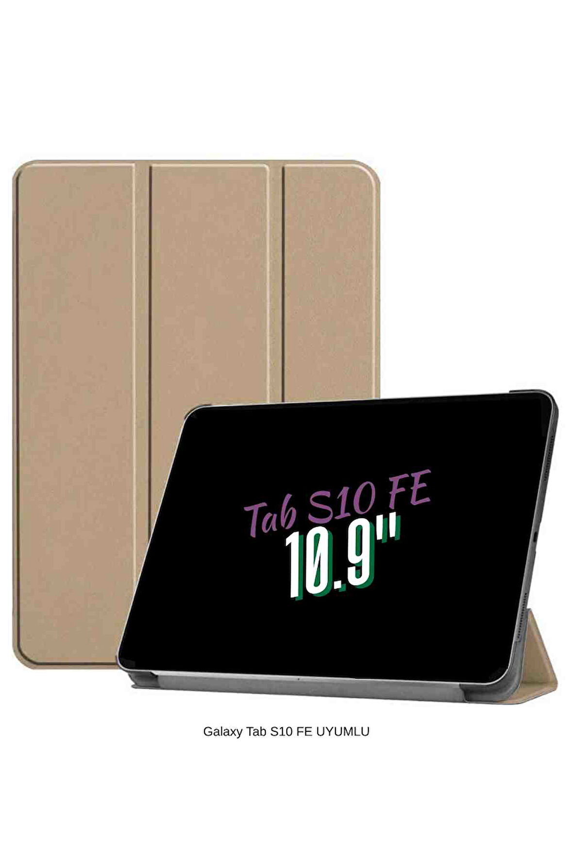 Galaxy Tab S10 FE Uyumlu 10.9" Katlanabilen Standlı Smart Cover Akıllı Tablet Kılıfı