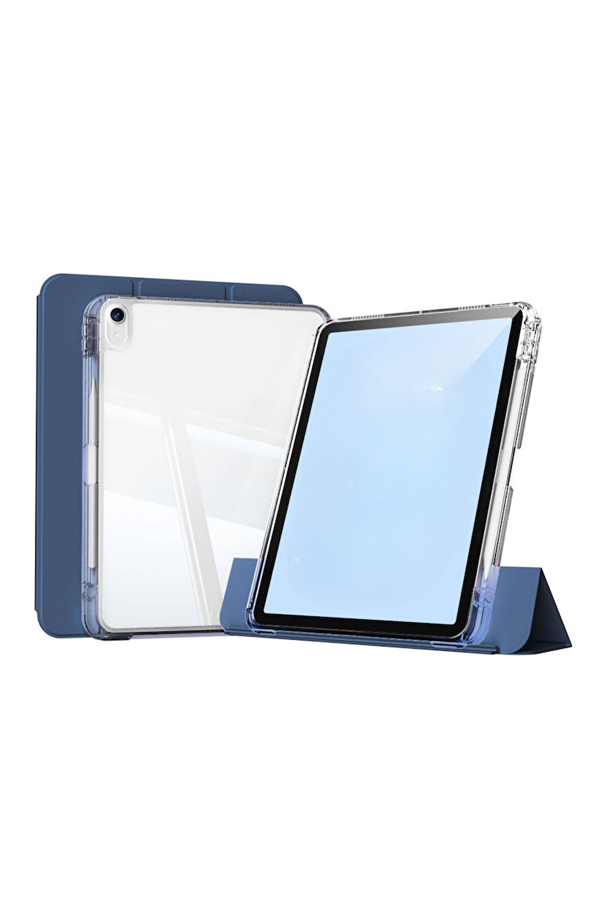 iPad Air 13 Uyumlu M2/M3 Airbagli Manyetik Ayrılabilen Fuchsia Sliding Tablet Kılıfı