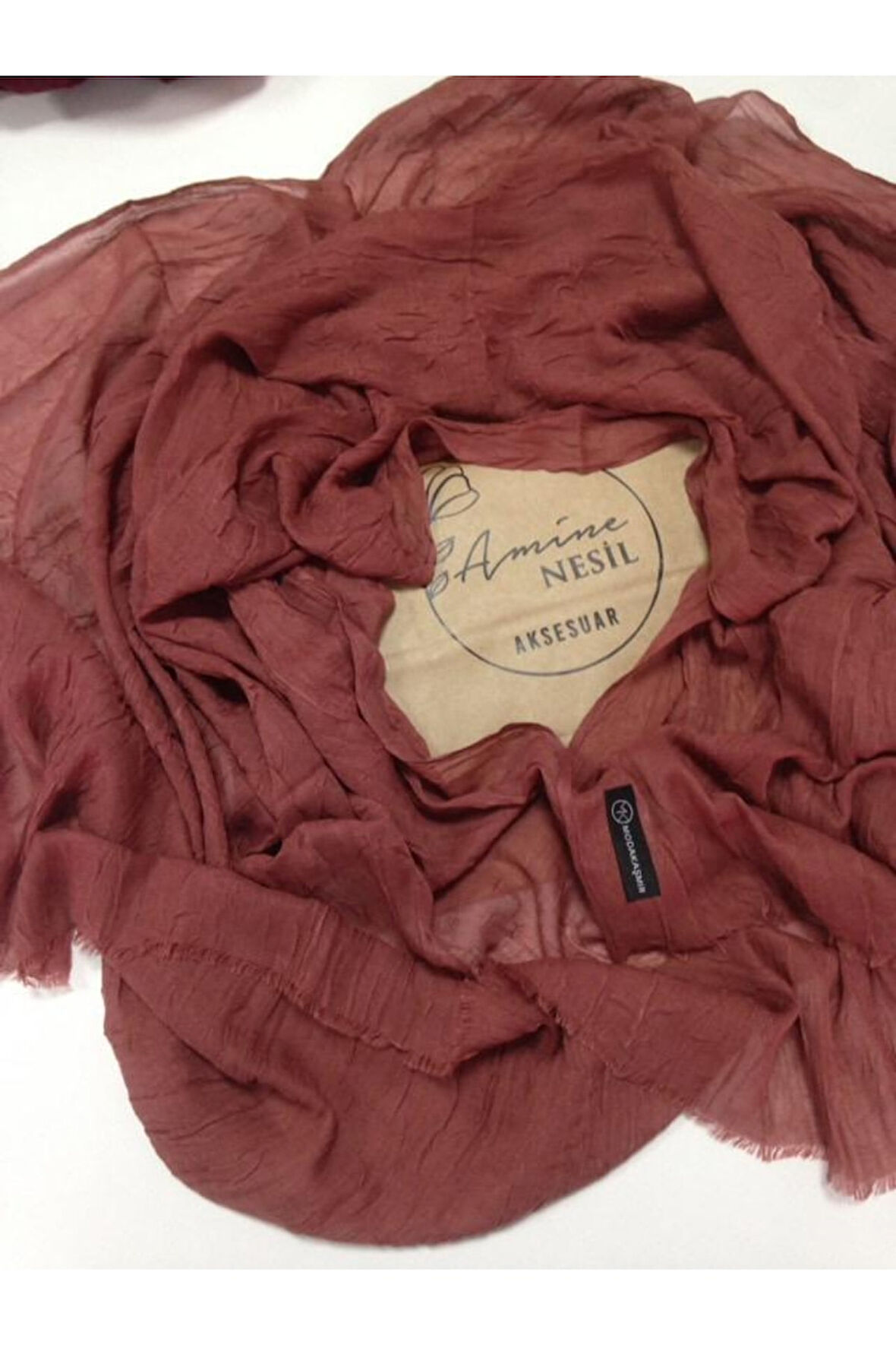 modakaşmir bambu şal marsala