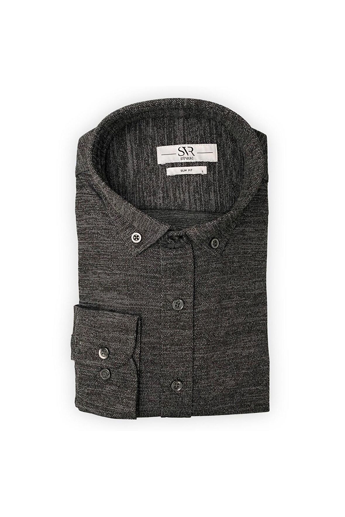 Süvari Svr Retro Zemin Dekor Slim Likra Trend Gömlek