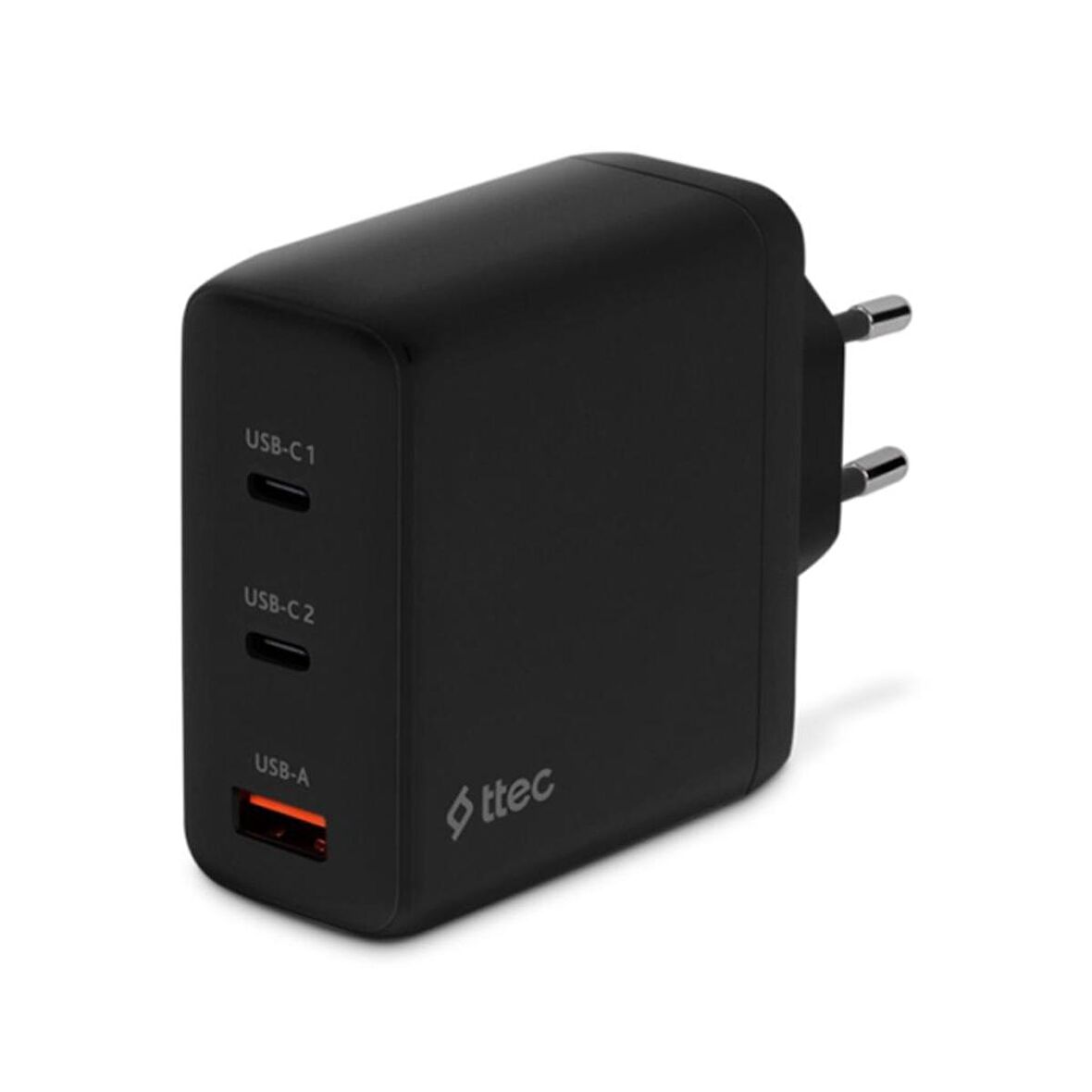 Ttec Süper Hızlı Gan 120W 2x PD Type C ve 1x USB Girişli Şarj Aleti, Akım ve Isı Korumalı Şarj Adaptörü