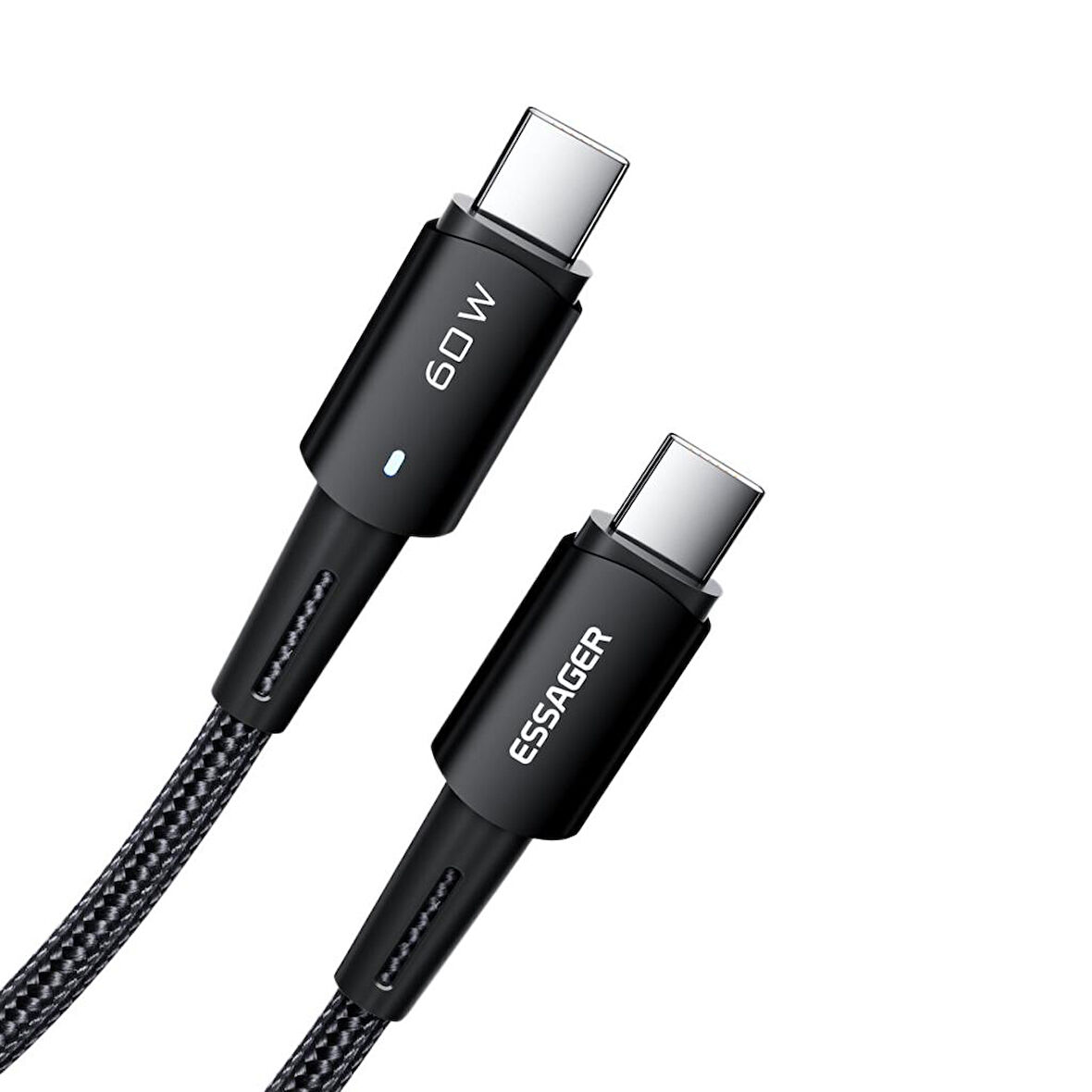 Essager 2 Metre 60W Type C to Type-C Ultra Hızlı Data Şarj Kablosu,Süper Dayanıklı Şarj ve Data Kablosu